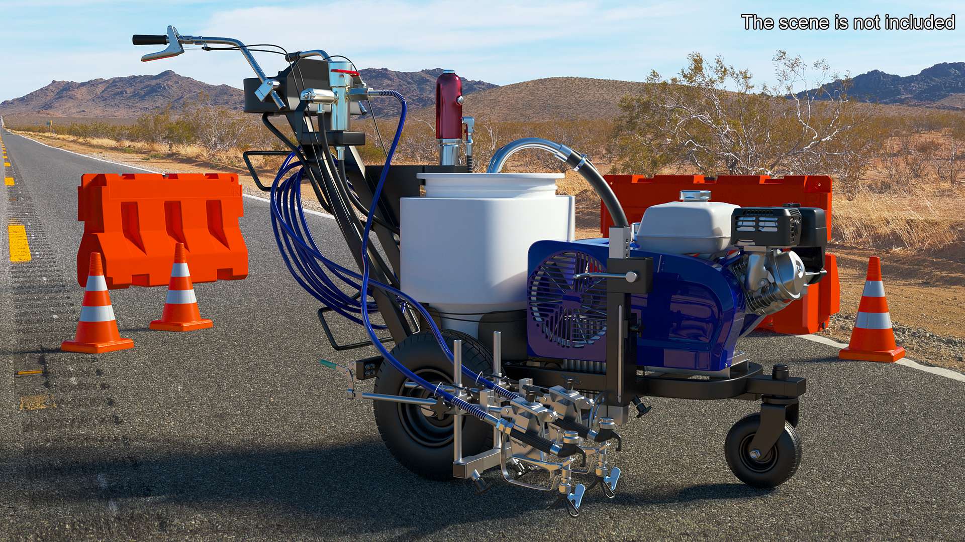 3D Road Marking Painting Machine Cold Spraying model