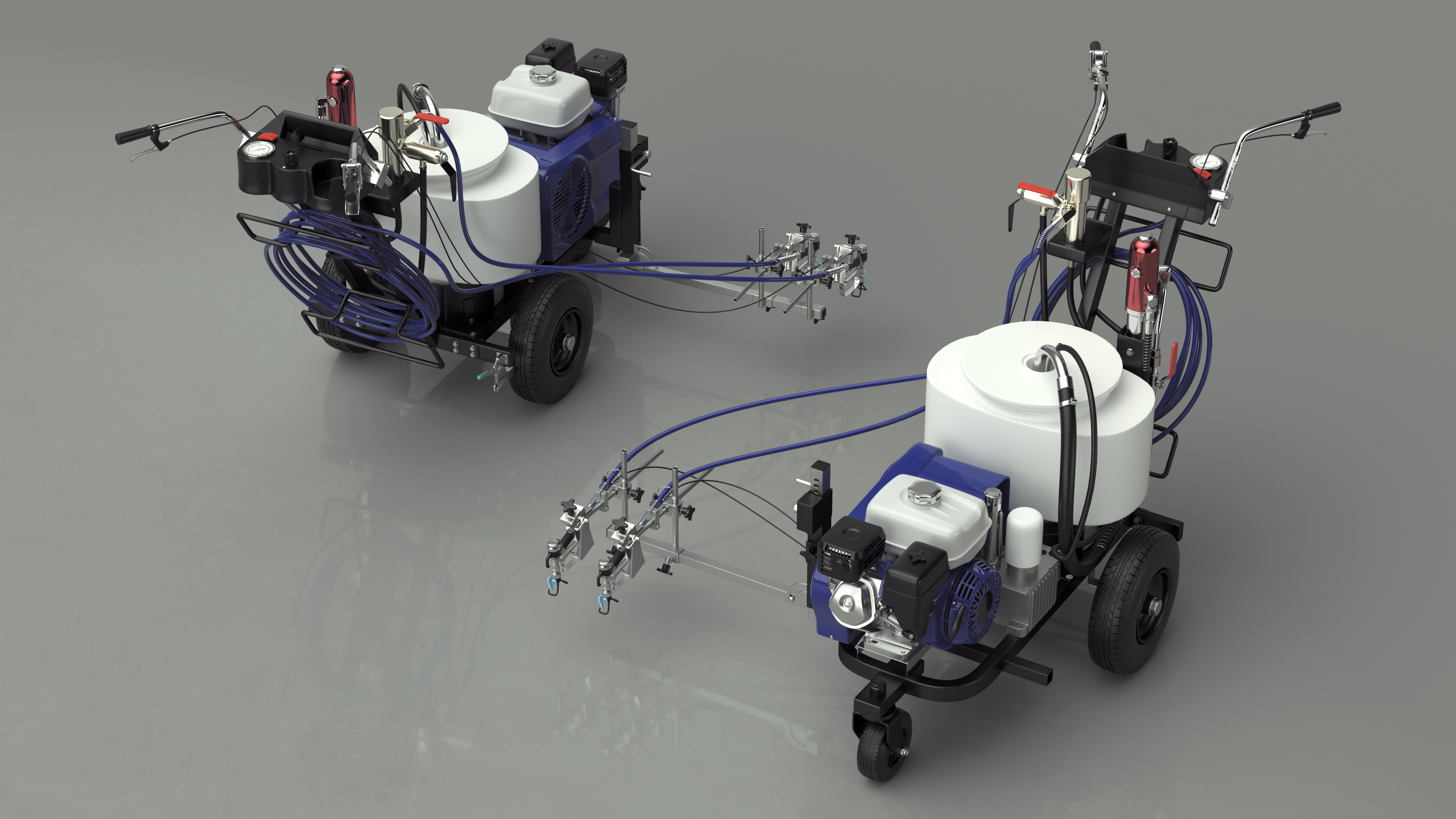3D Road Marking Painting Machine Cold Spraying model