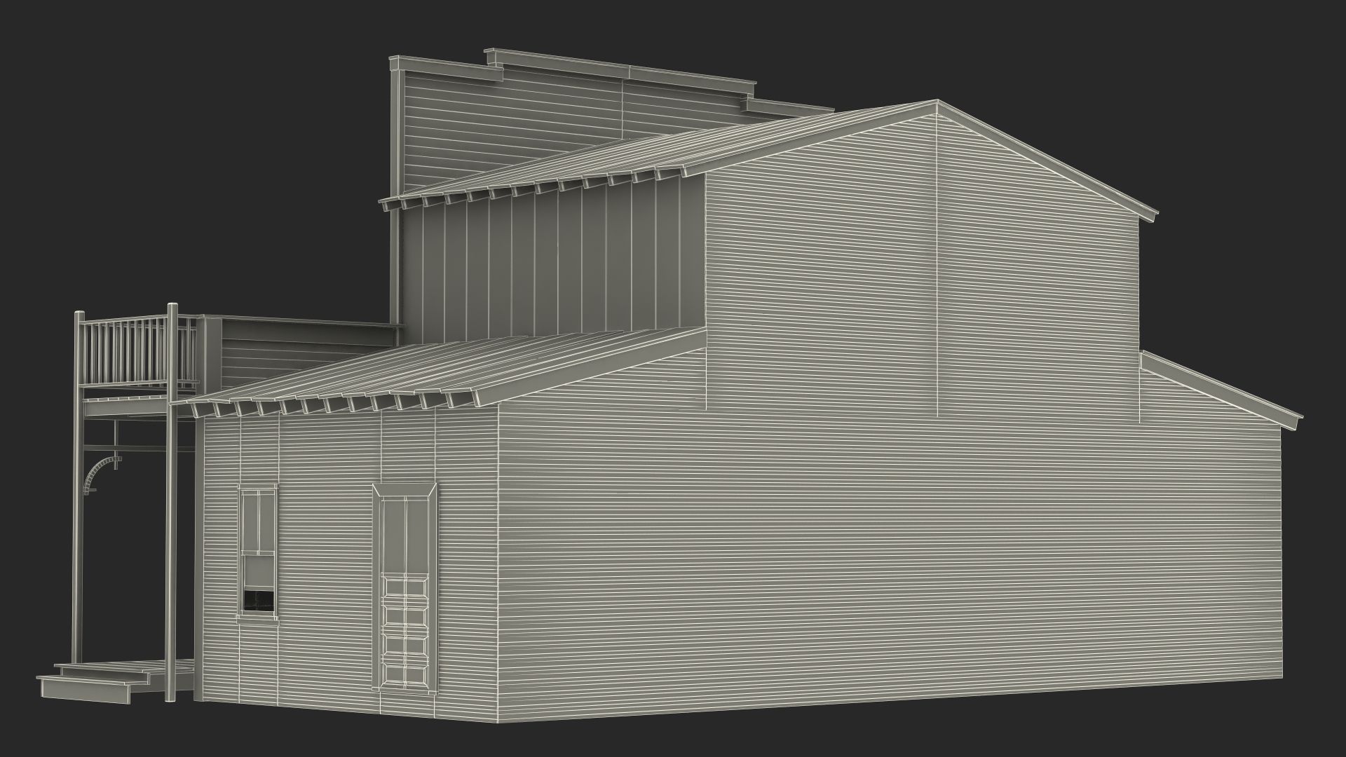 Old Western House 3D