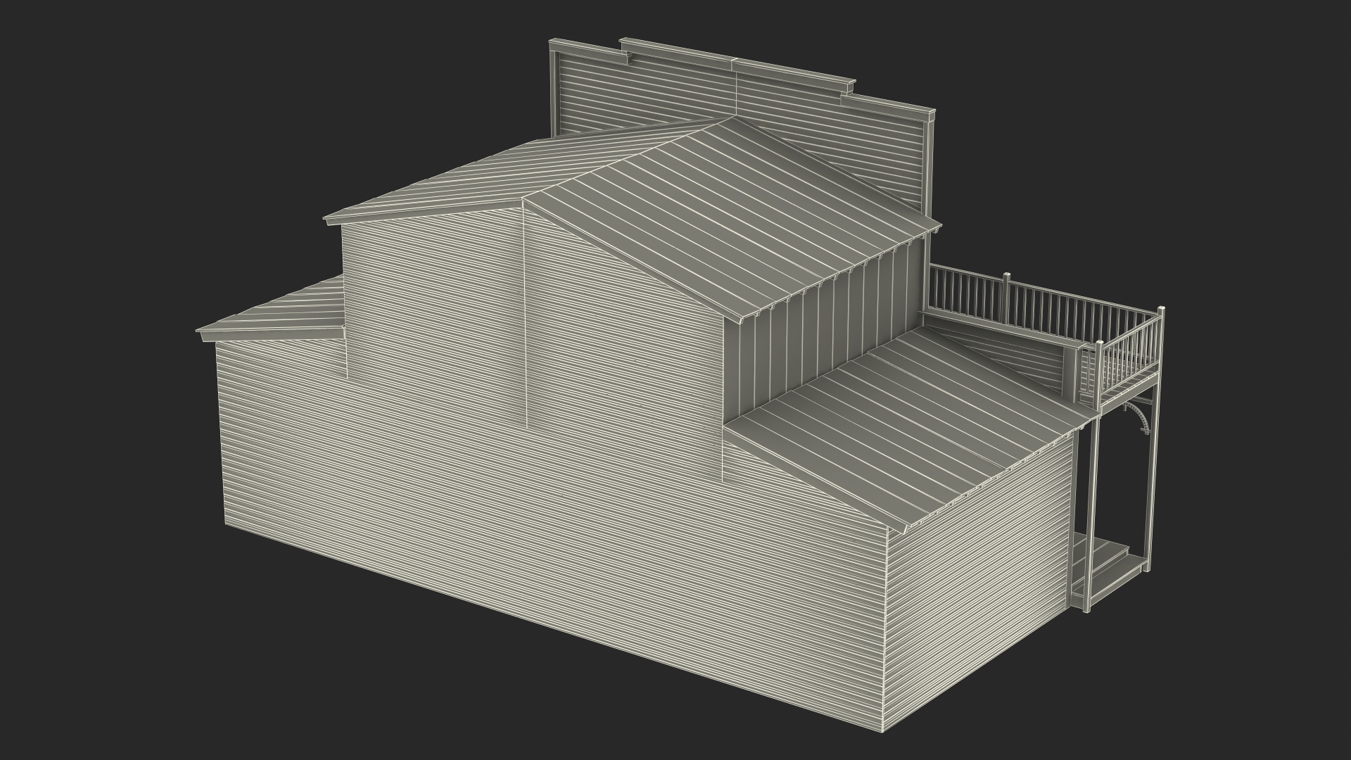 Old Western House 3D