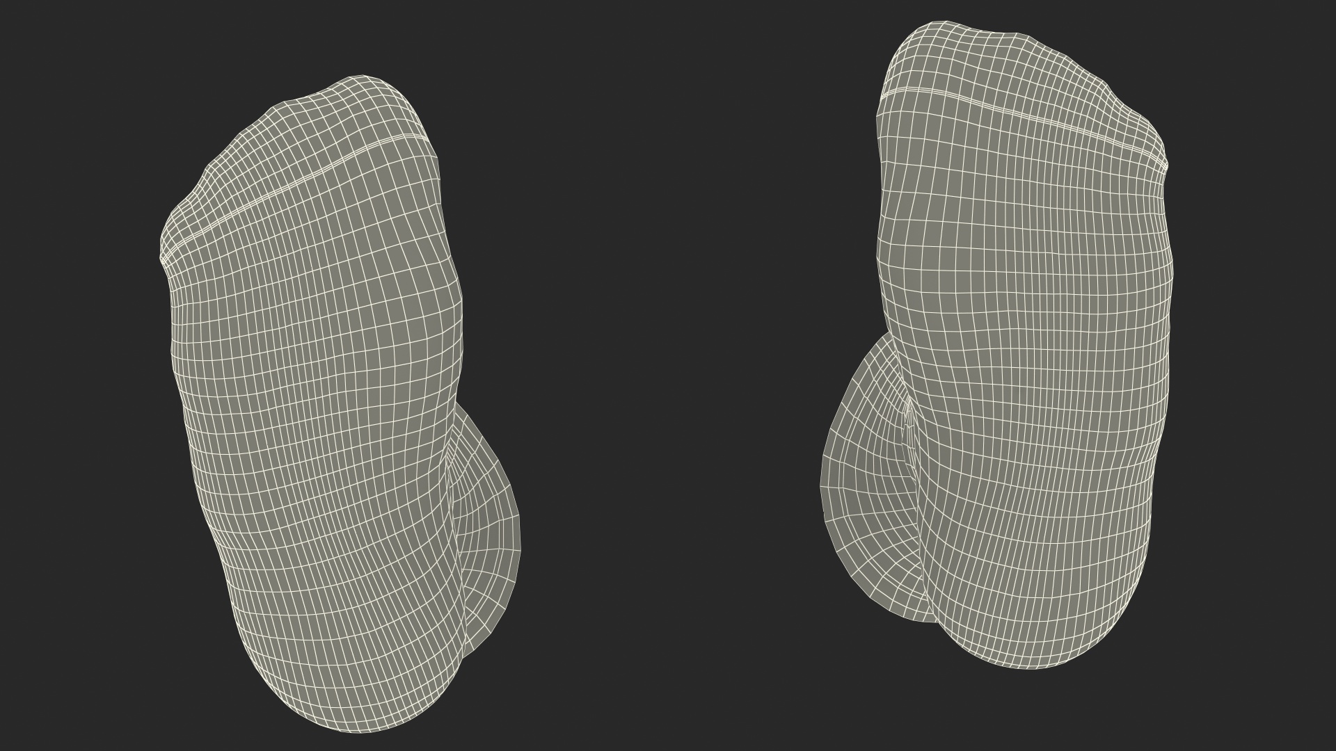 3D Long Socks Nike Grey on The Foot Standing Toes