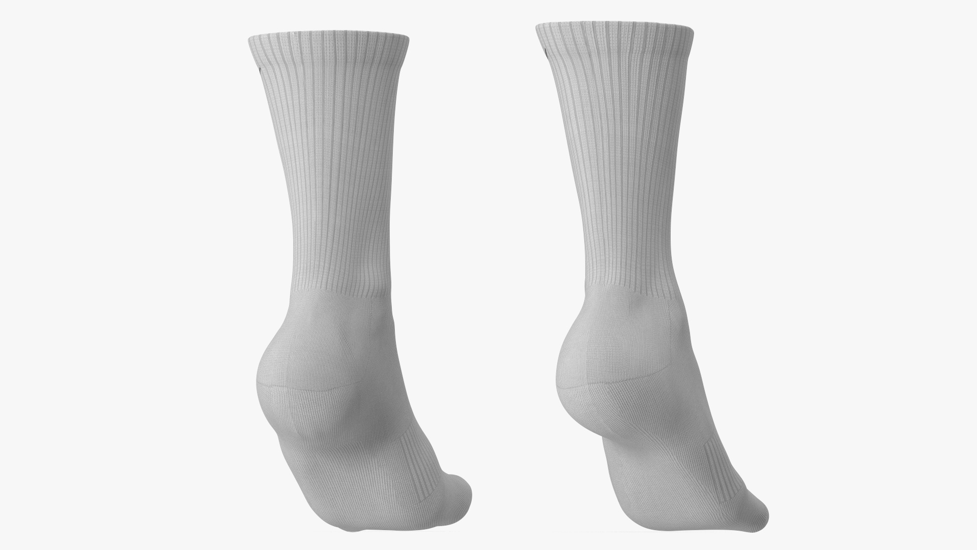 3D Long Socks Nike Grey on The Foot Standing Toes