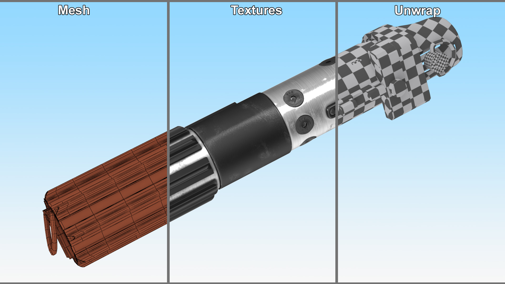 3D Darth Vader Energy Sword Off model