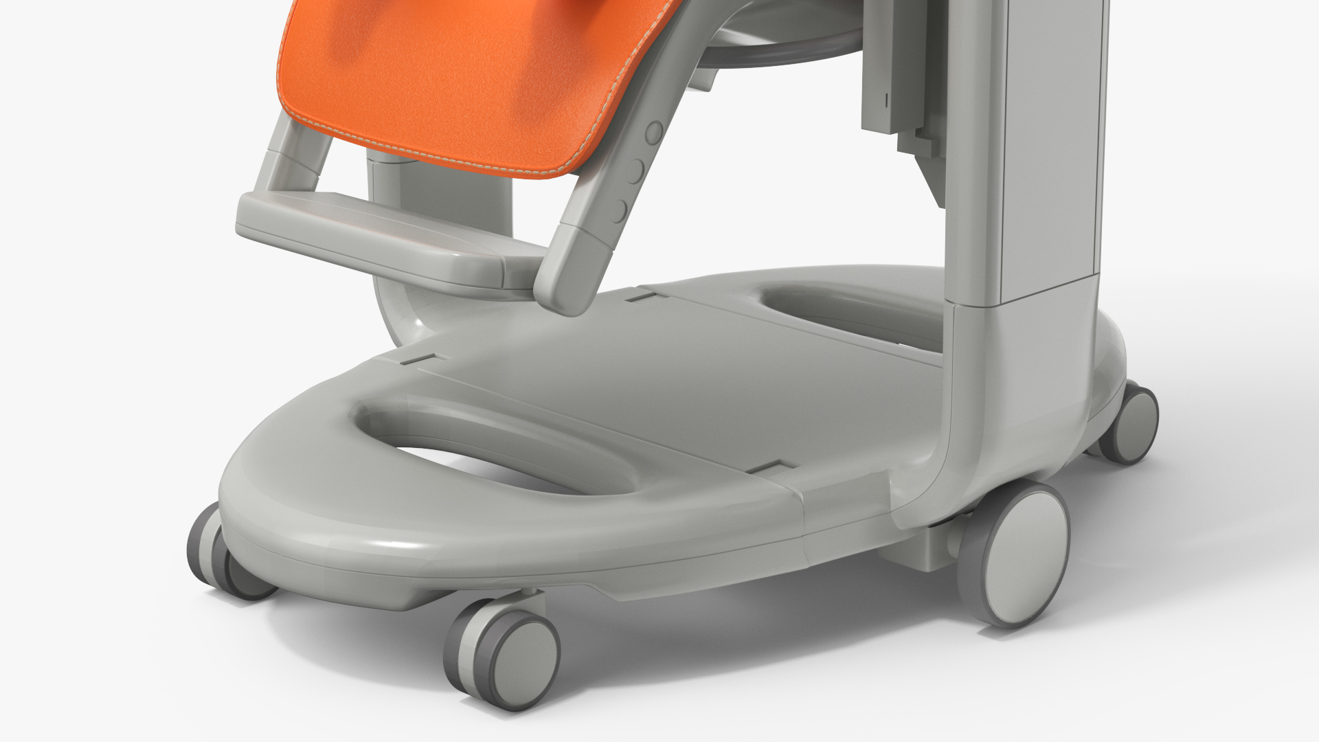 Toddler in Folding High Chair 3D model