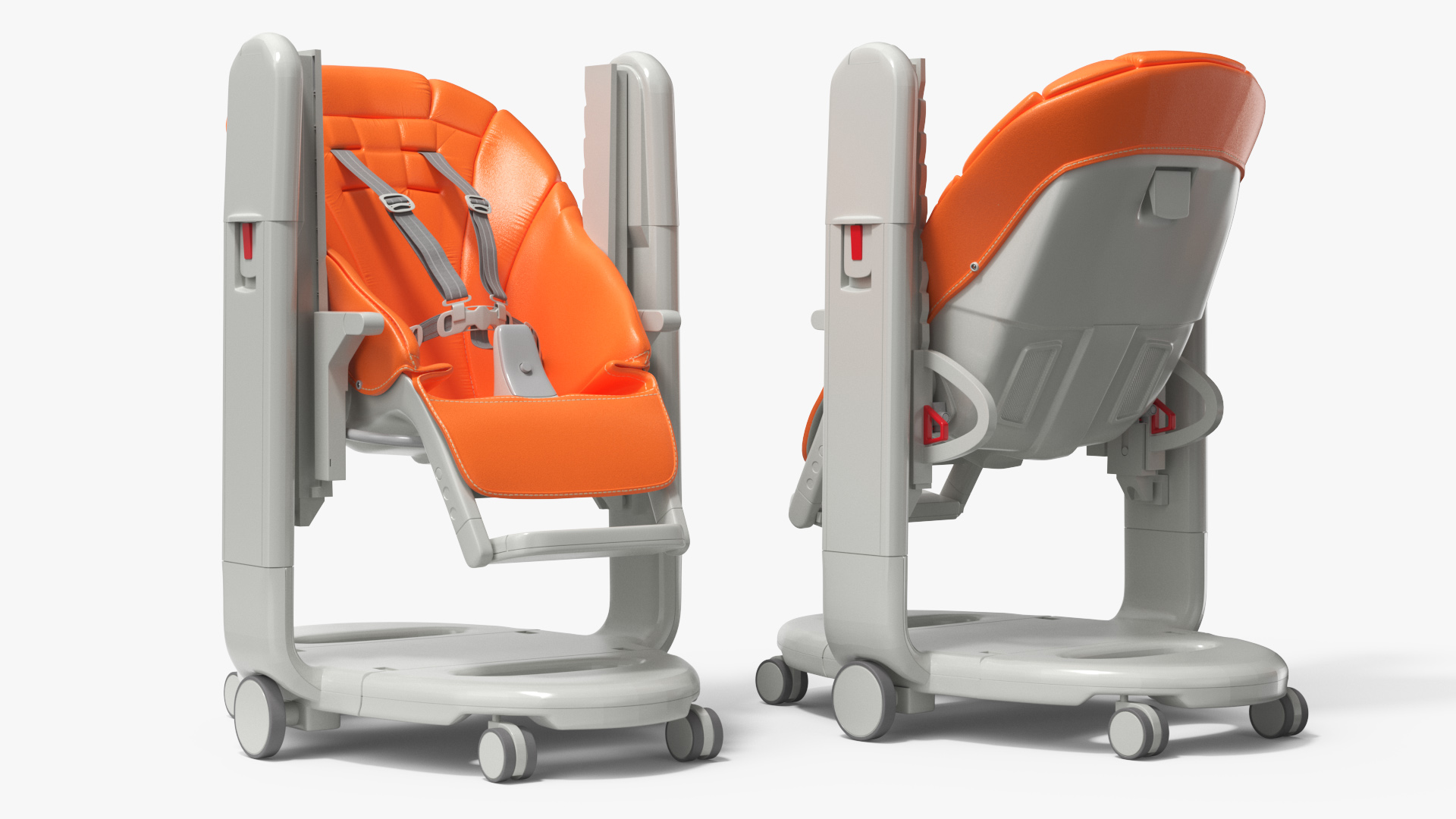 Toddler in Folding High Chair 3D model