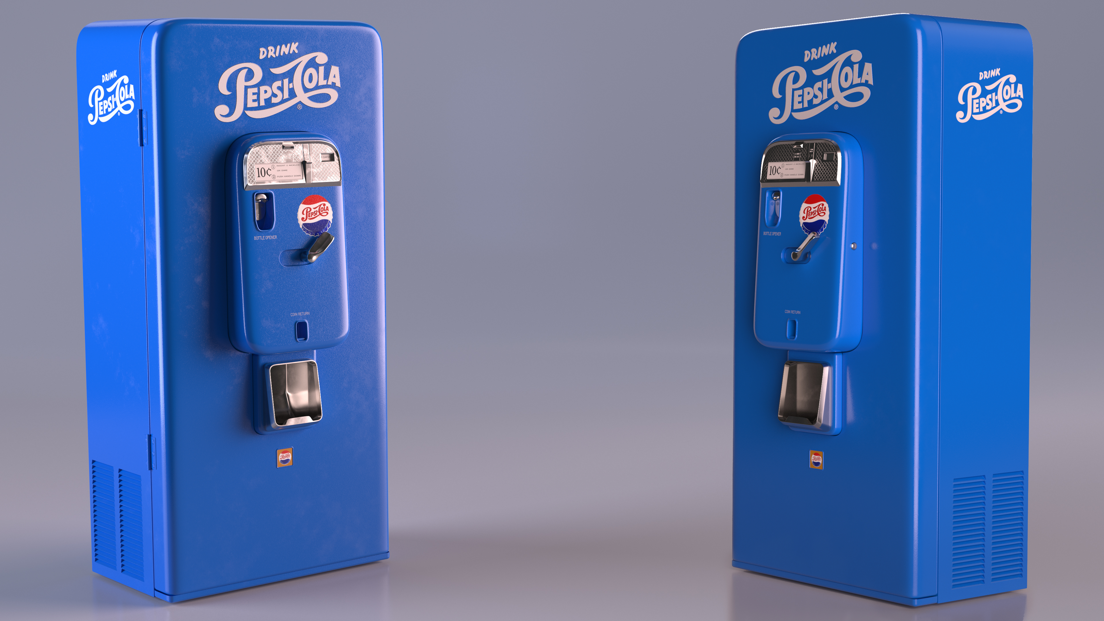3D Pepsi Vintage American Vending Machine model