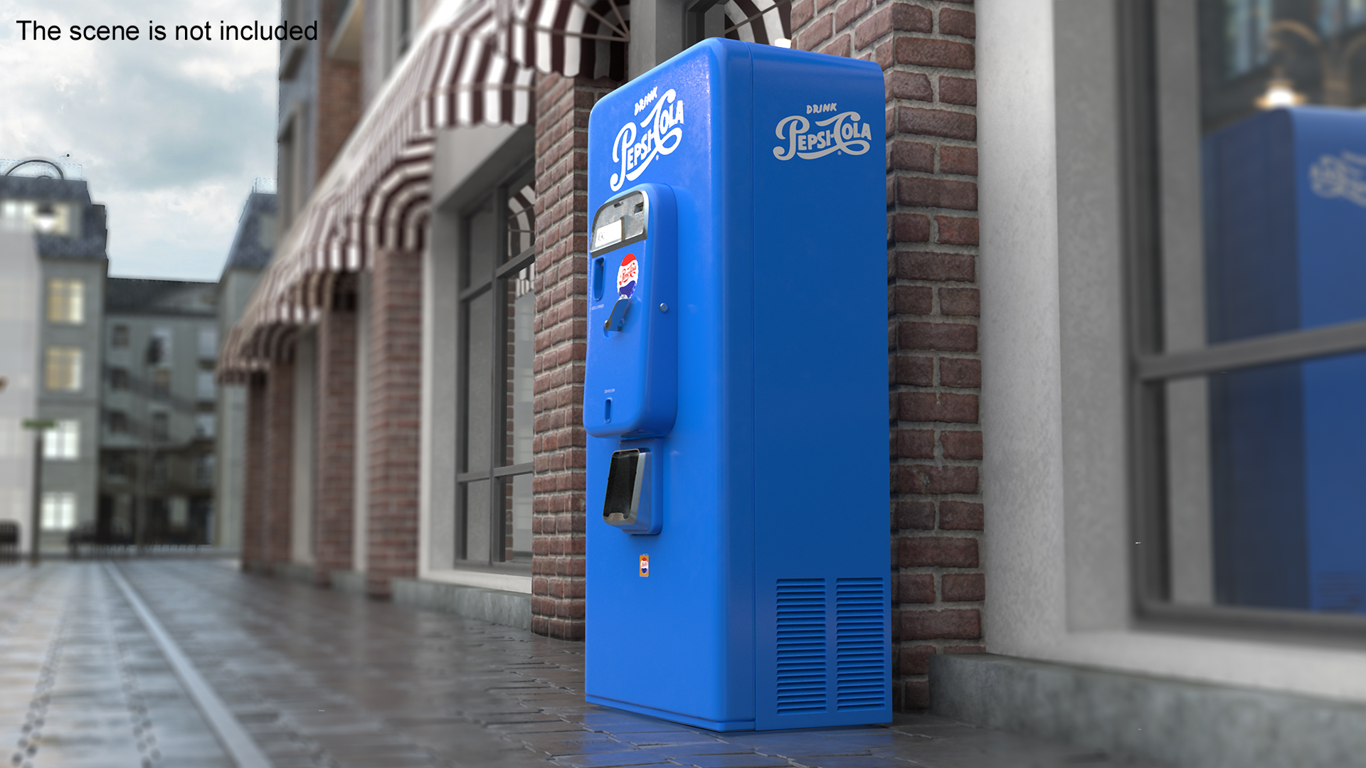 3D Pepsi Vintage American Vending Machine model