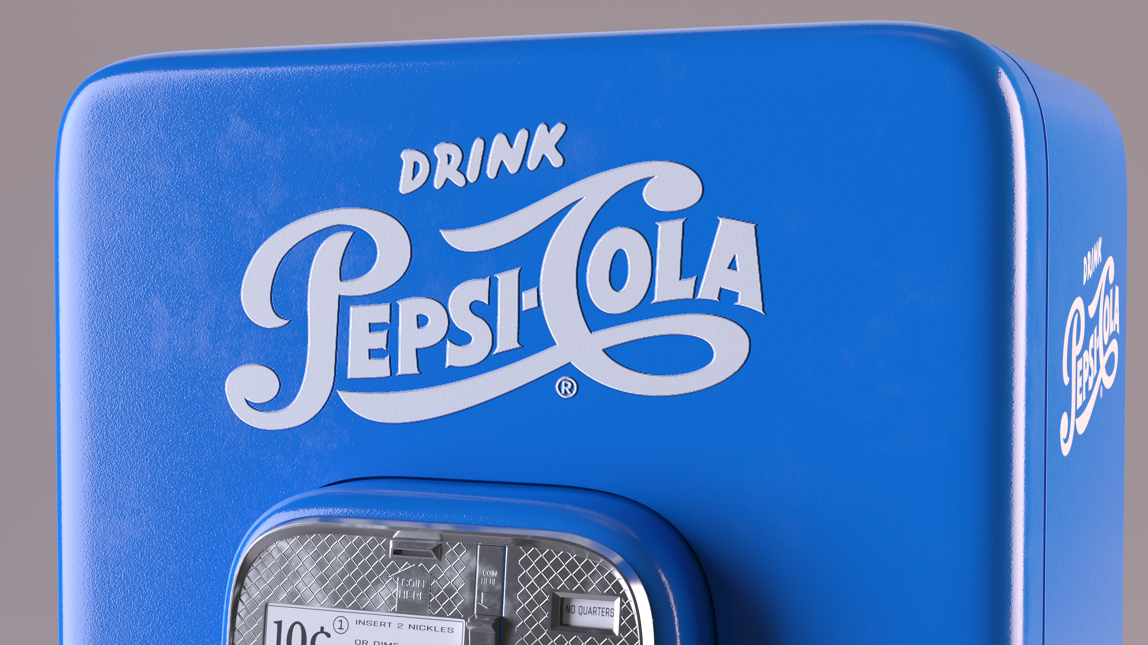 3D Pepsi Vintage American Vending Machine model
