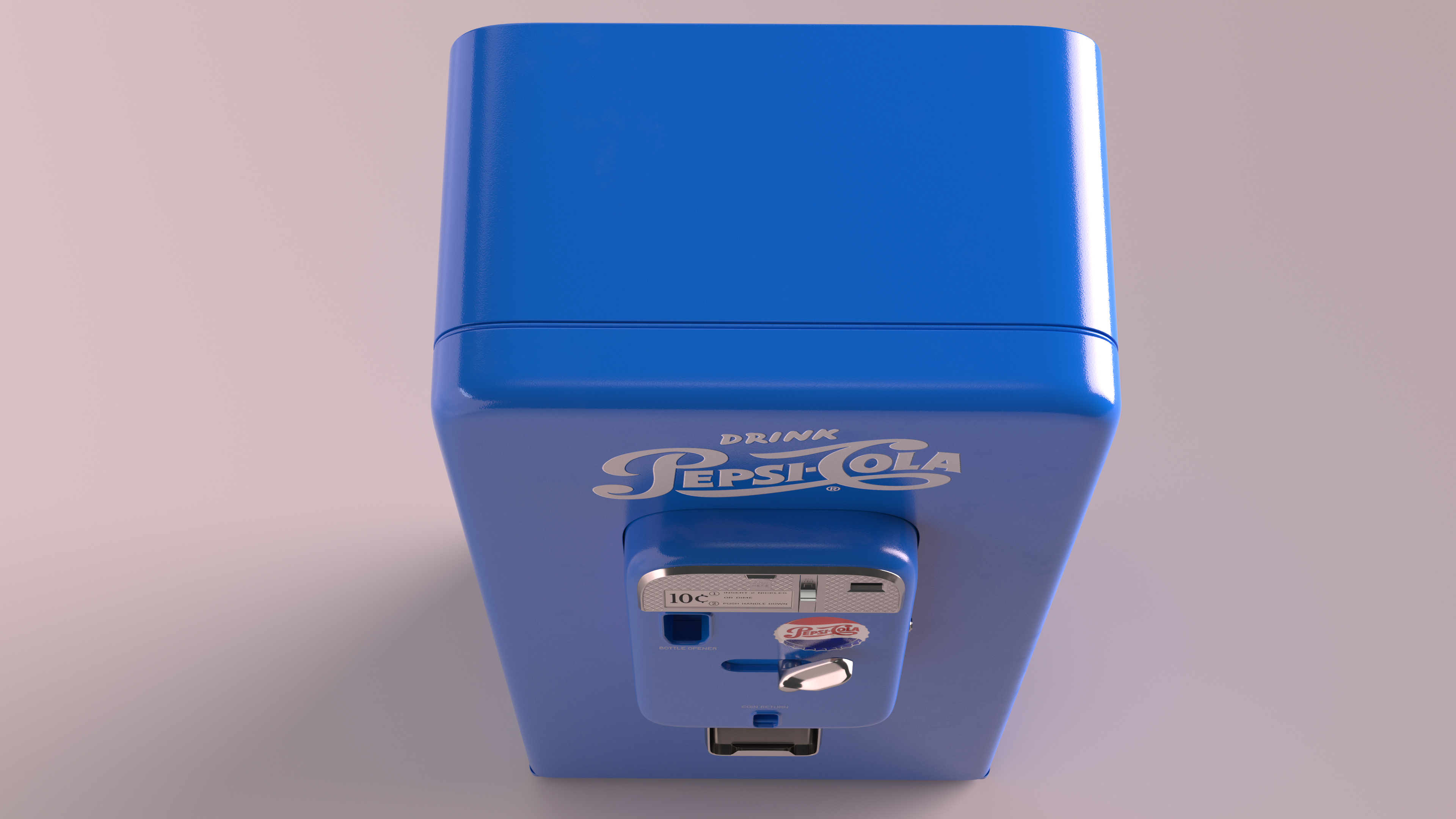 3D Pepsi Vintage American Vending Machine model