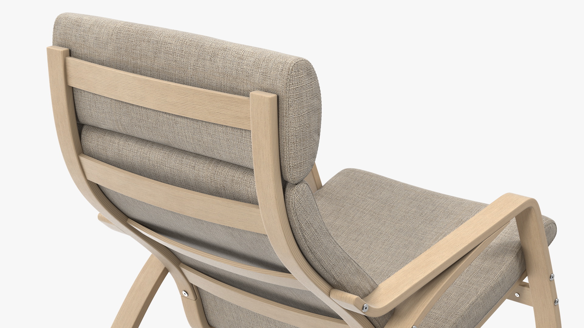 Rocking Chair Brown 3D model