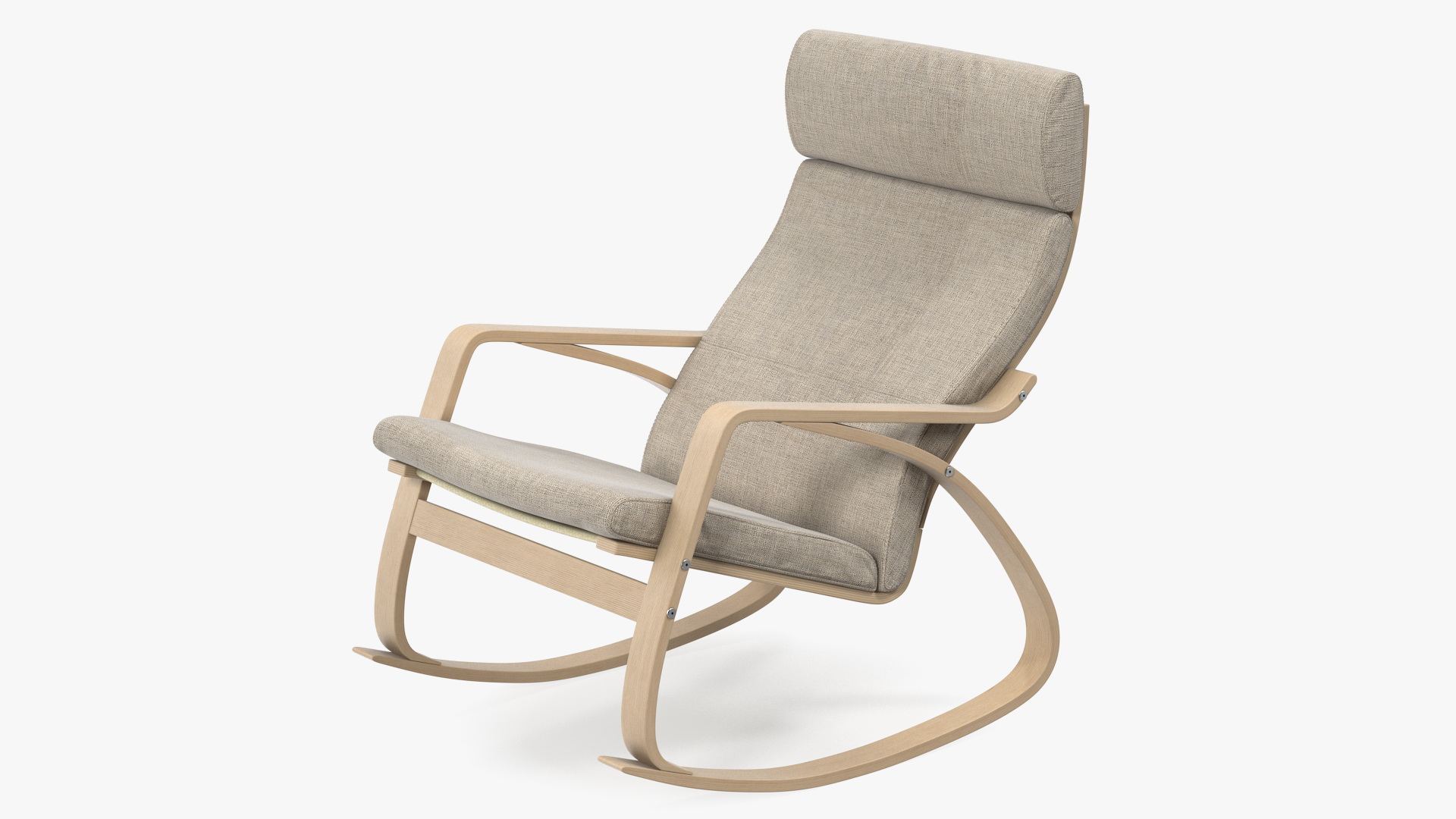 Rocking Chair Brown 3D model
