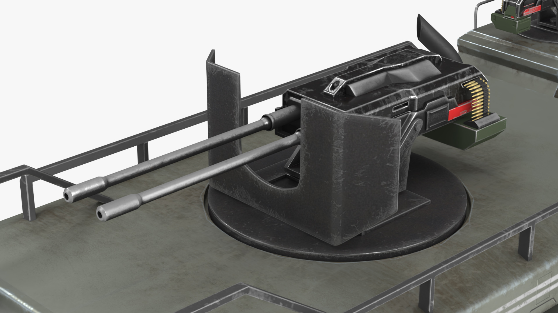 Concept Fantastic Military Truck Lights On 3D
