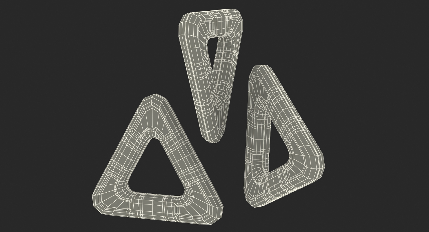 3D model Magnetic Designer Colored Triangles