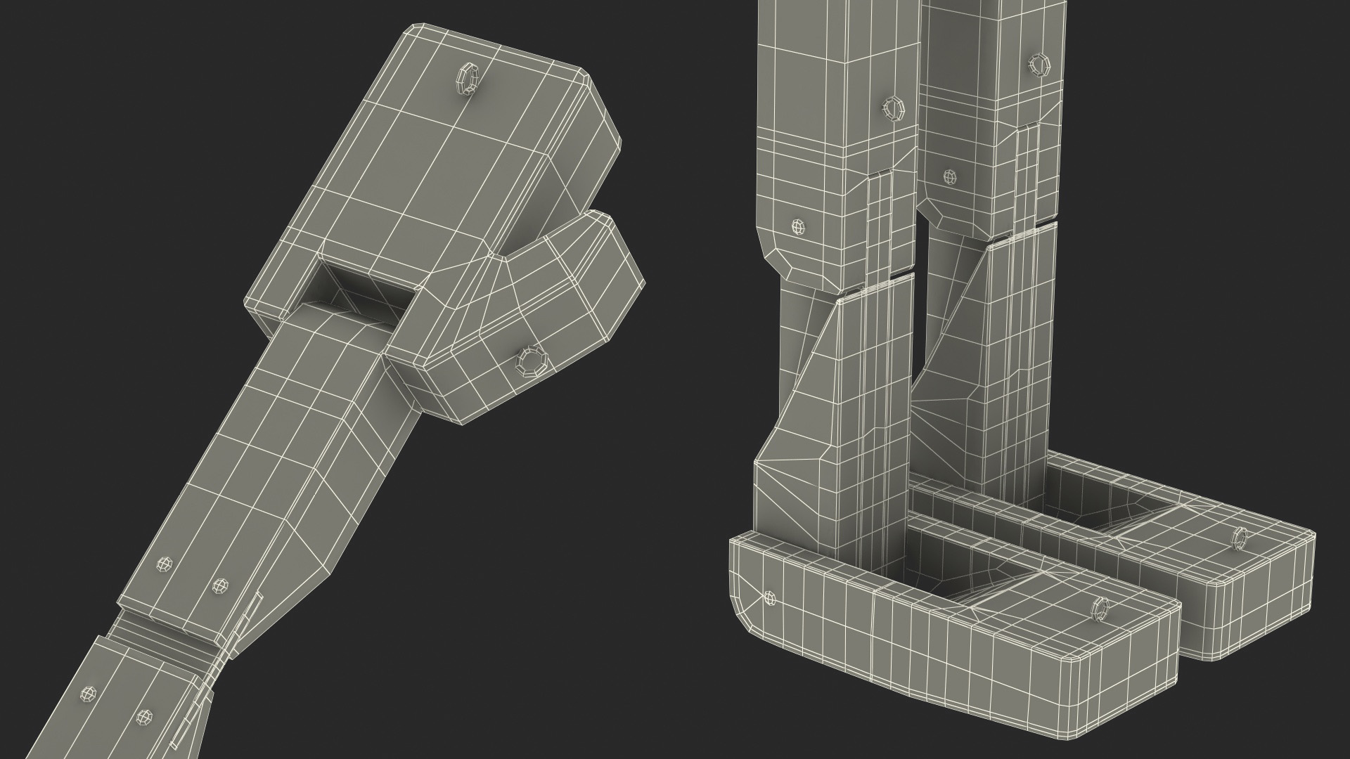 3D Dirty Wooden Character Rigged for Cinema 4D model