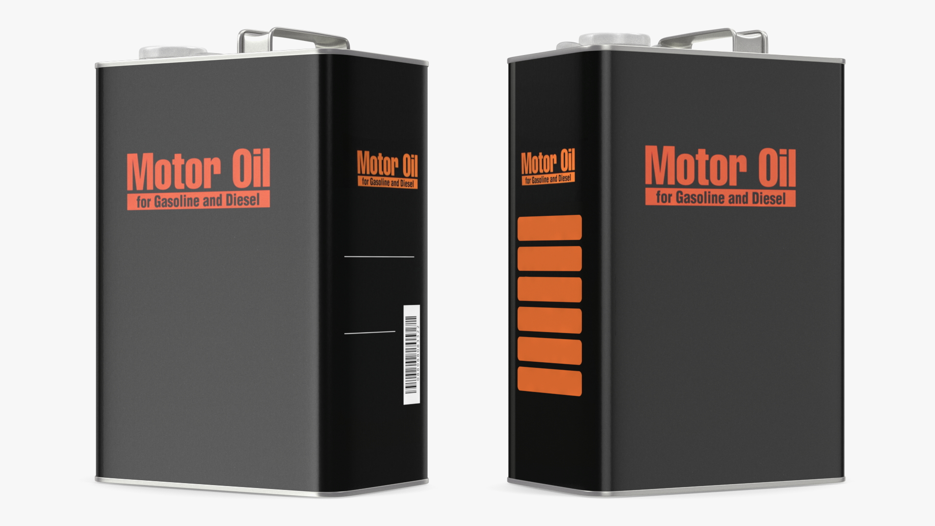 Motor Oil Metal Can 4L 3D