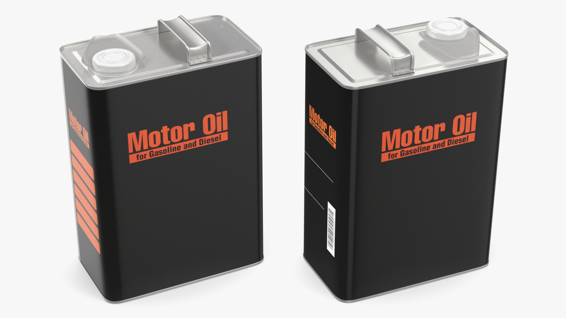 Motor Oil Metal Can 4L 3D