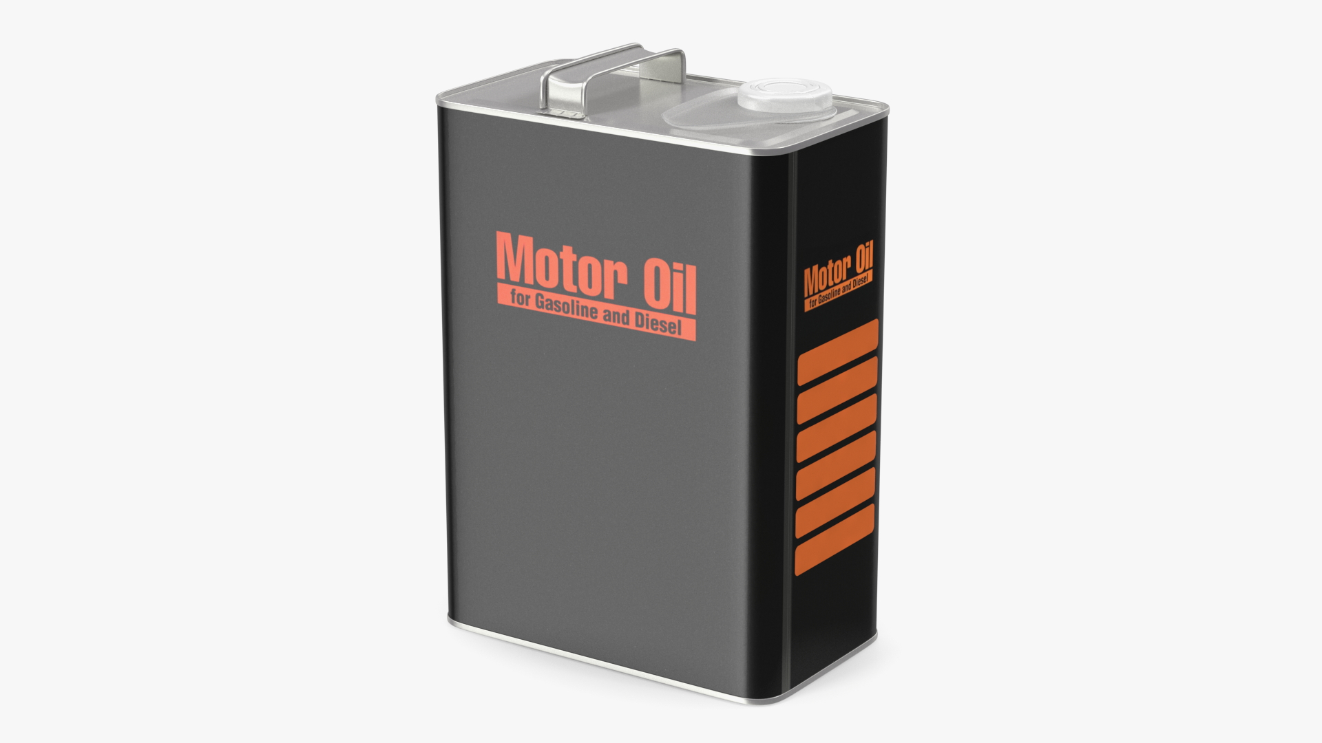 Motor Oil Metal Can 4L 3D