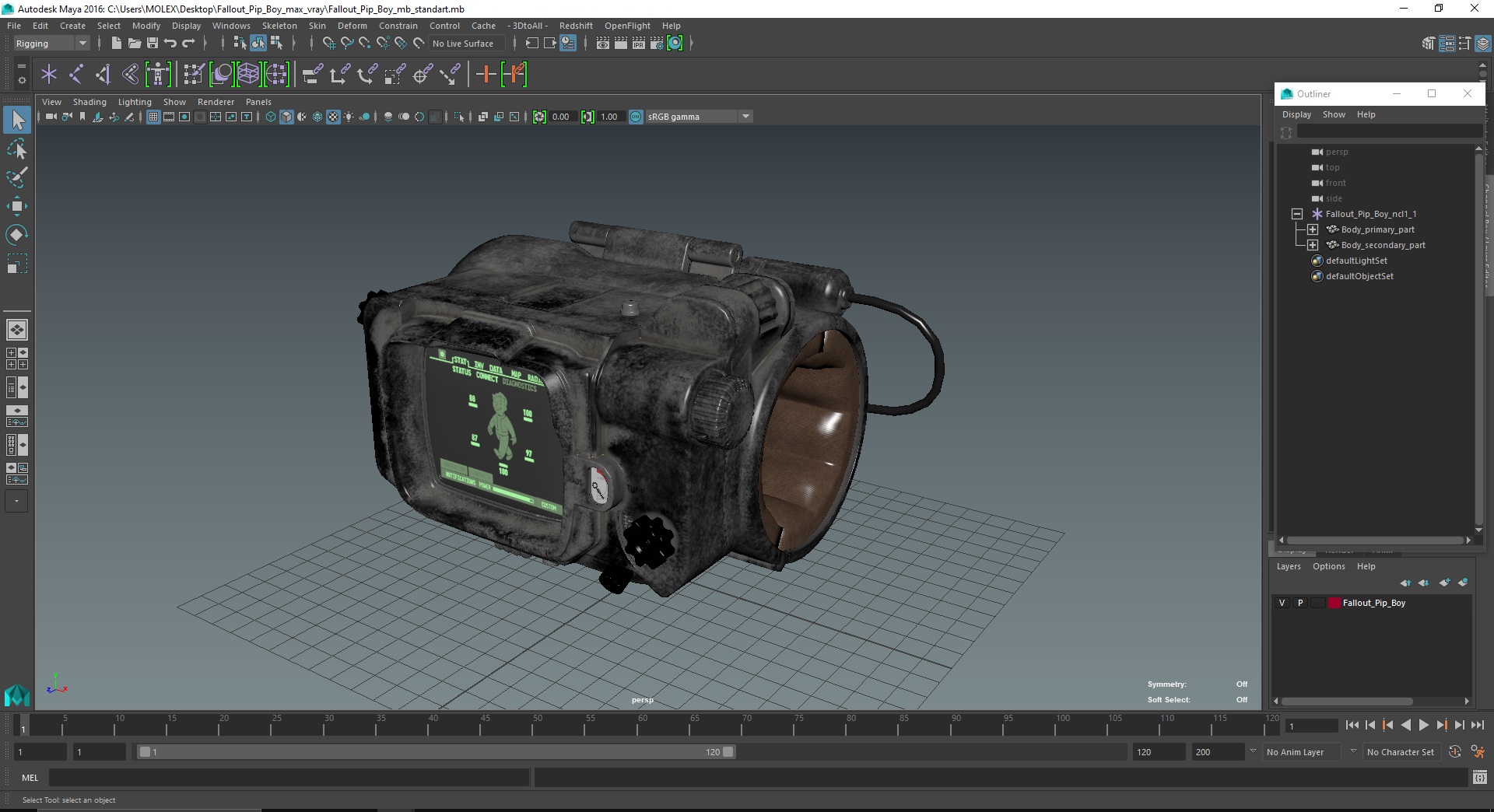 3D model Fallout Pip Boy