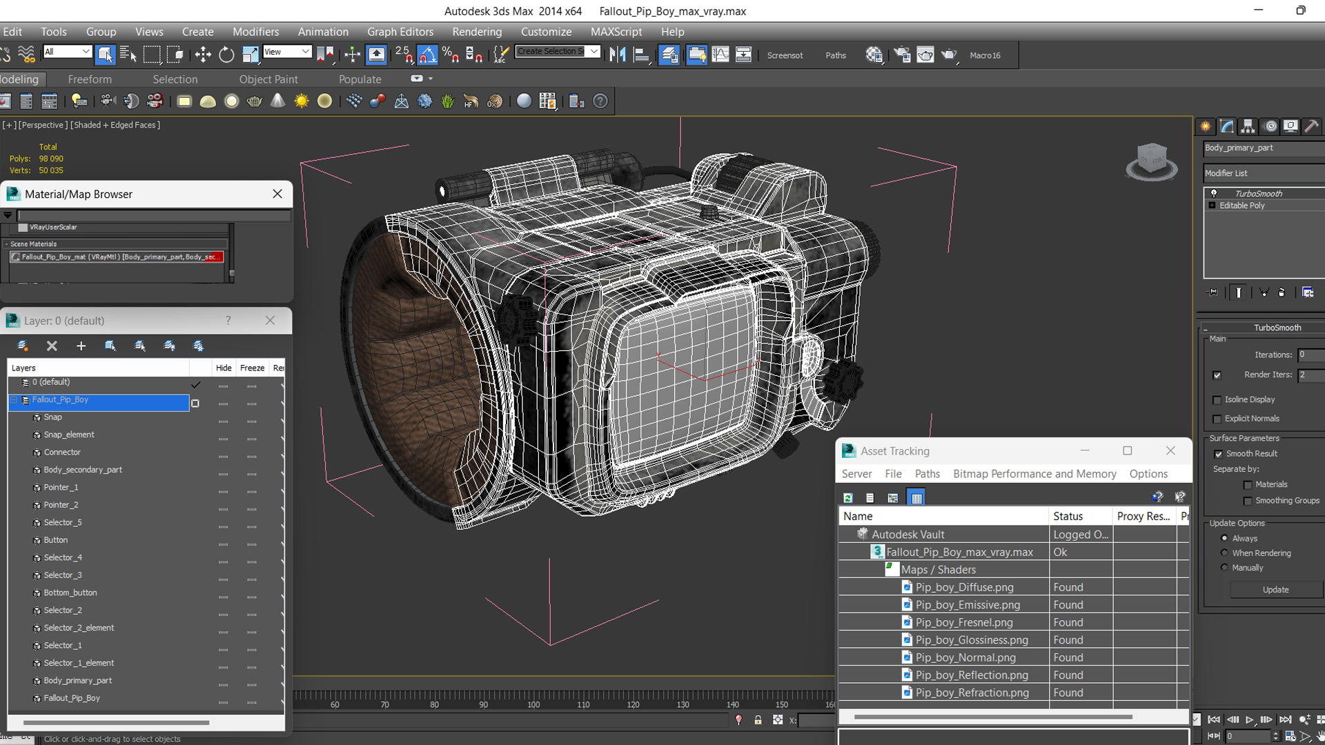 3D model Fallout Pip Boy