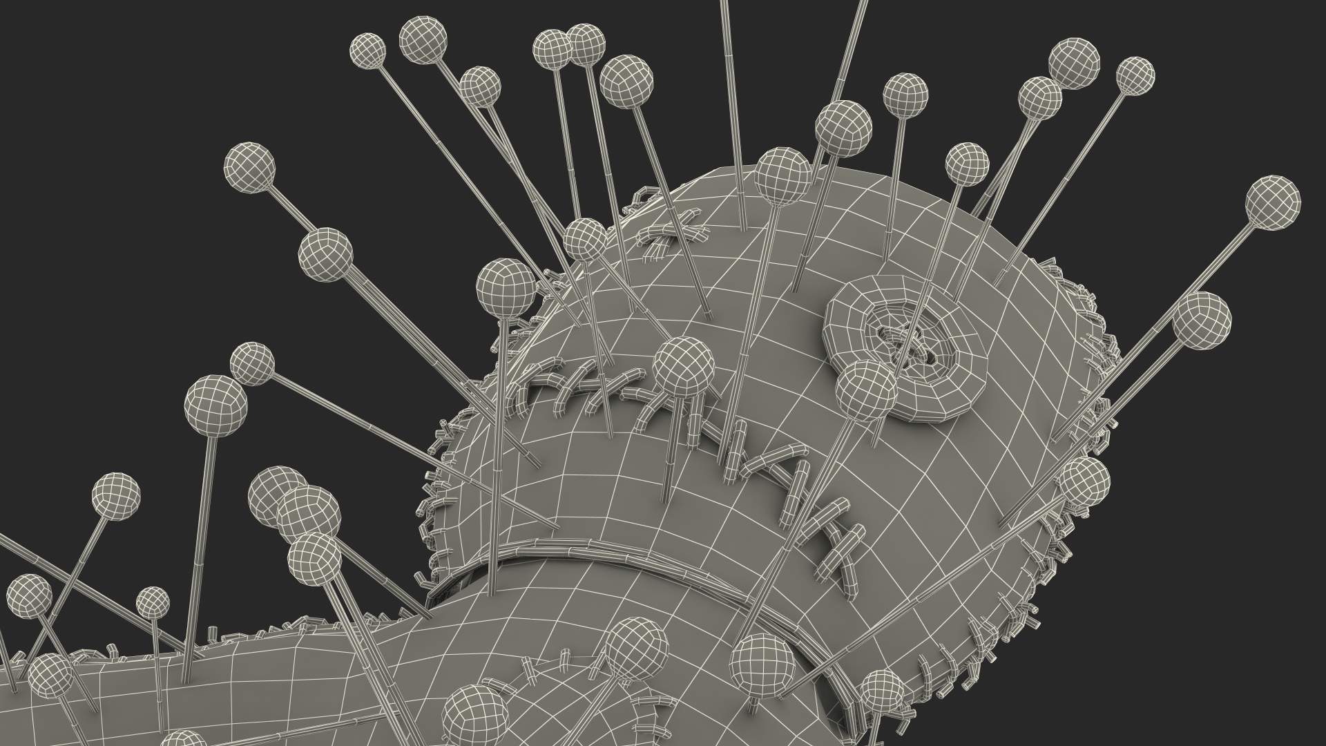 Voodoo Doll Needles 3D model