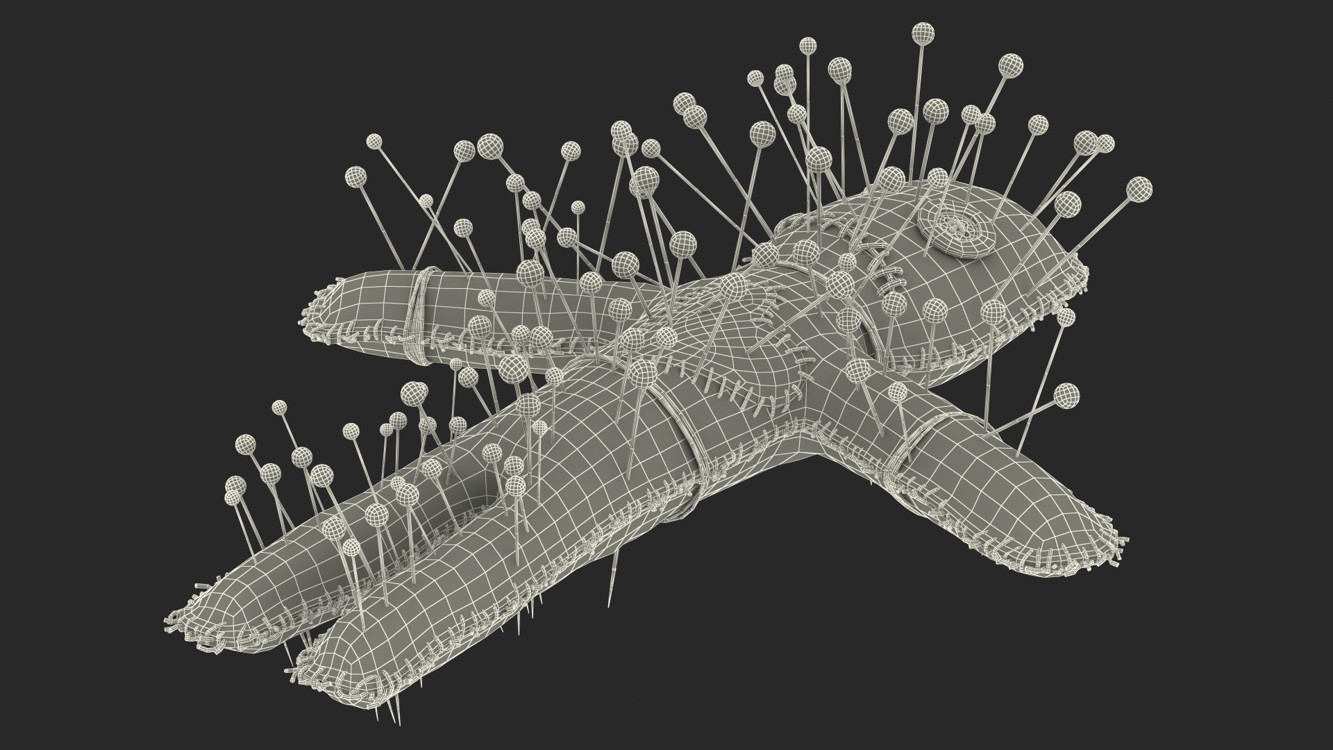 Voodoo Doll Needles 3D model