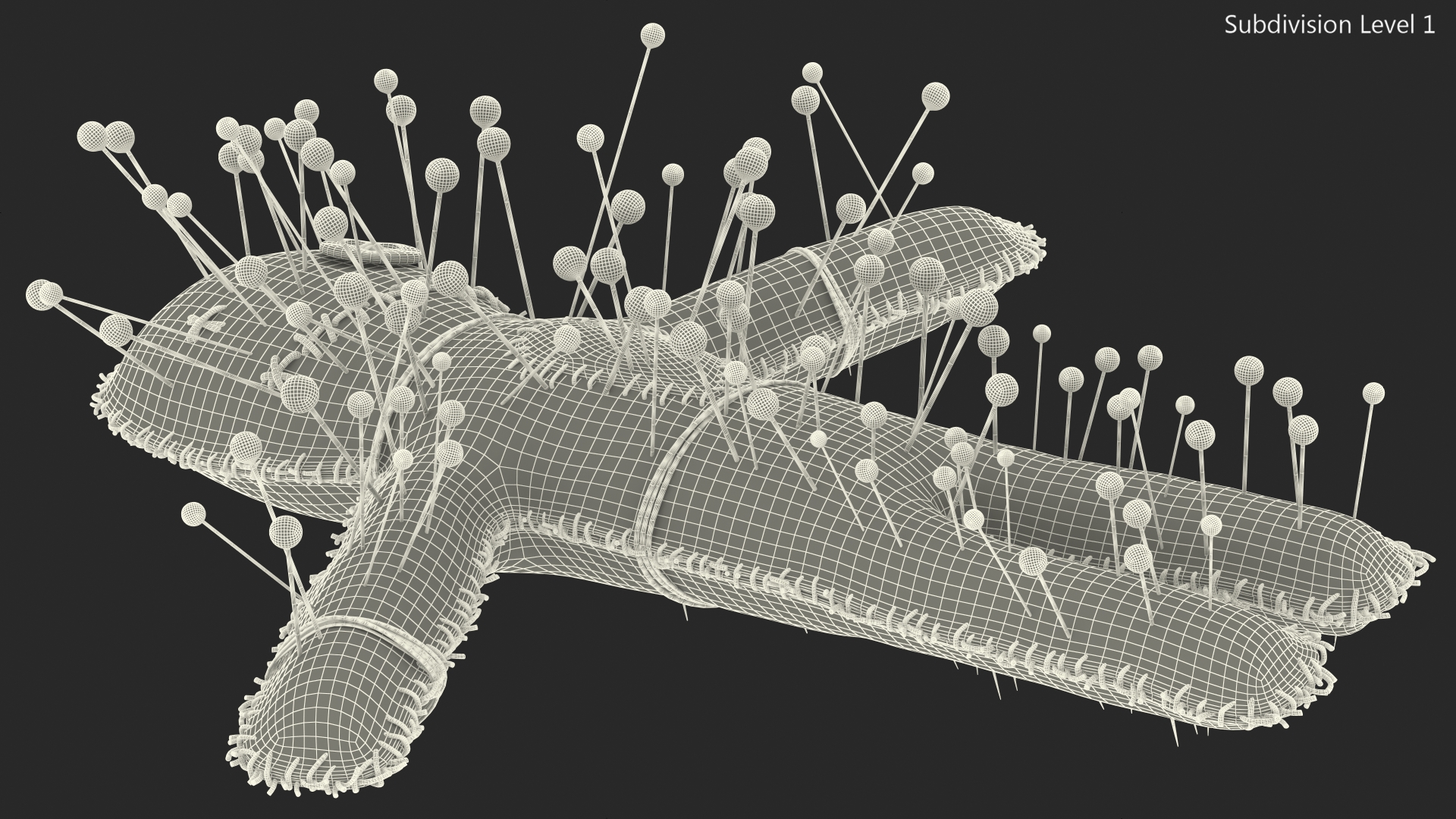 Voodoo Doll Needles 3D model