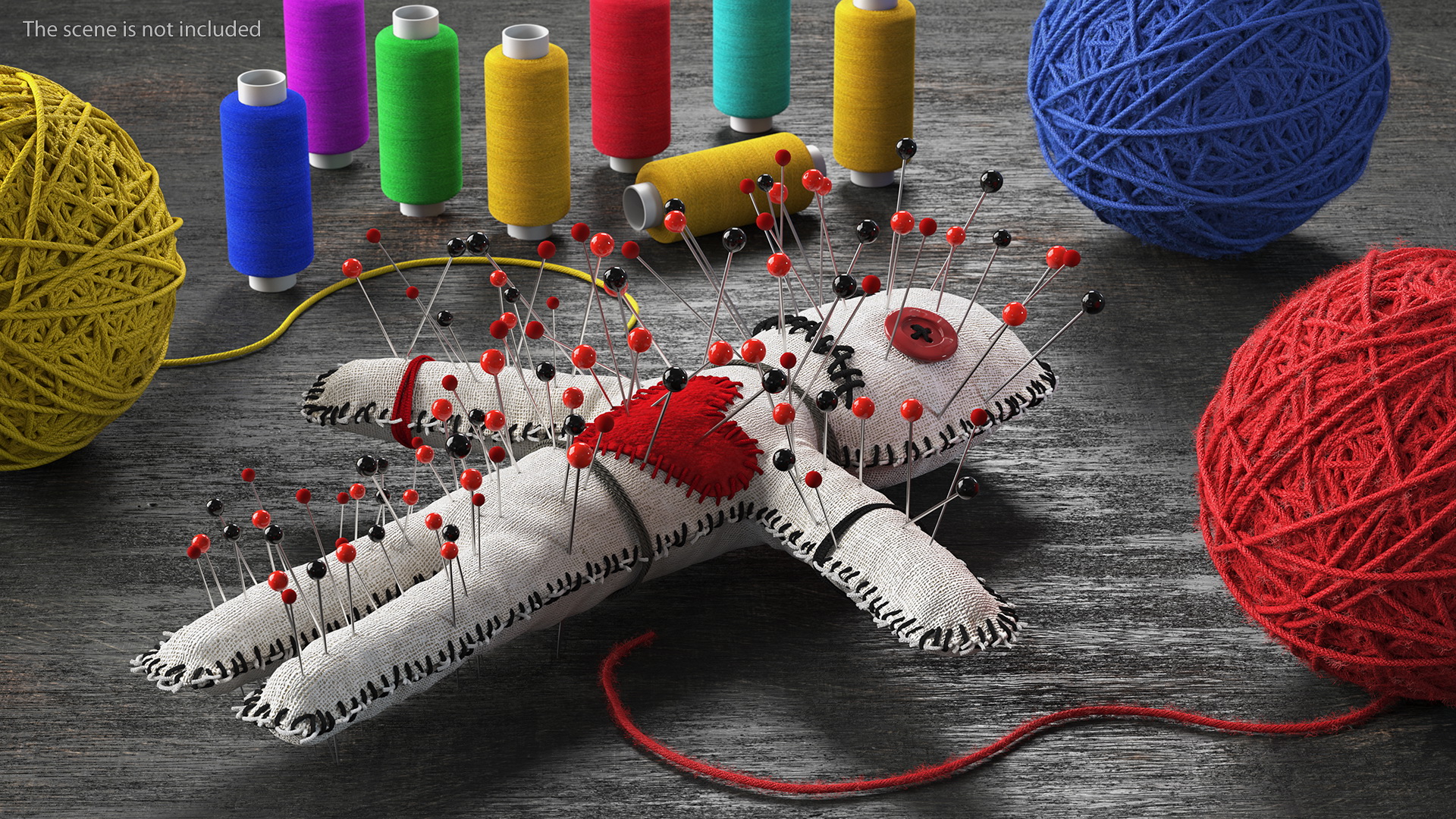 Voodoo Doll Needles 3D model