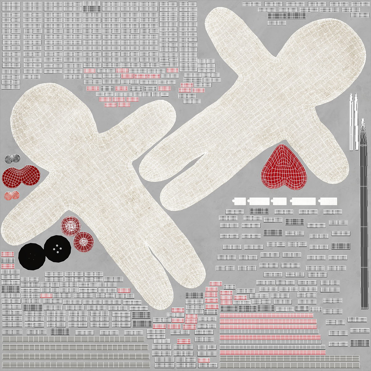 Voodoo Doll Needles 3D model