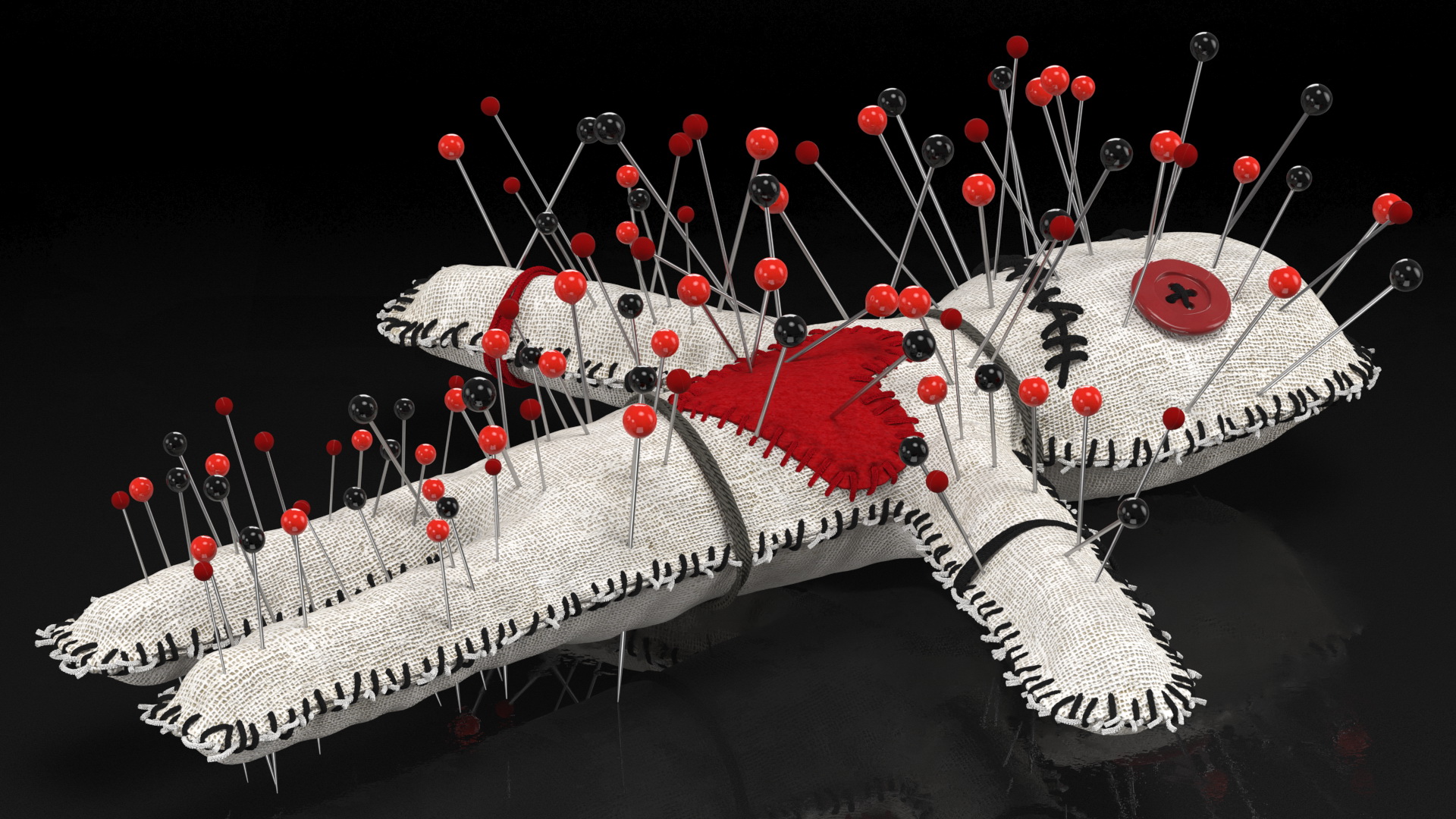 Voodoo Doll Needles 3D model