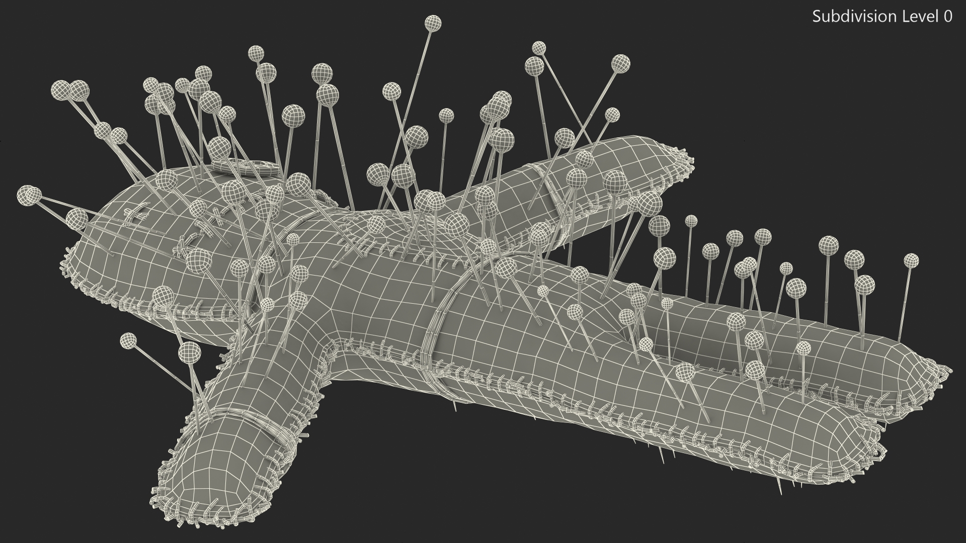 Voodoo Doll Needles 3D model