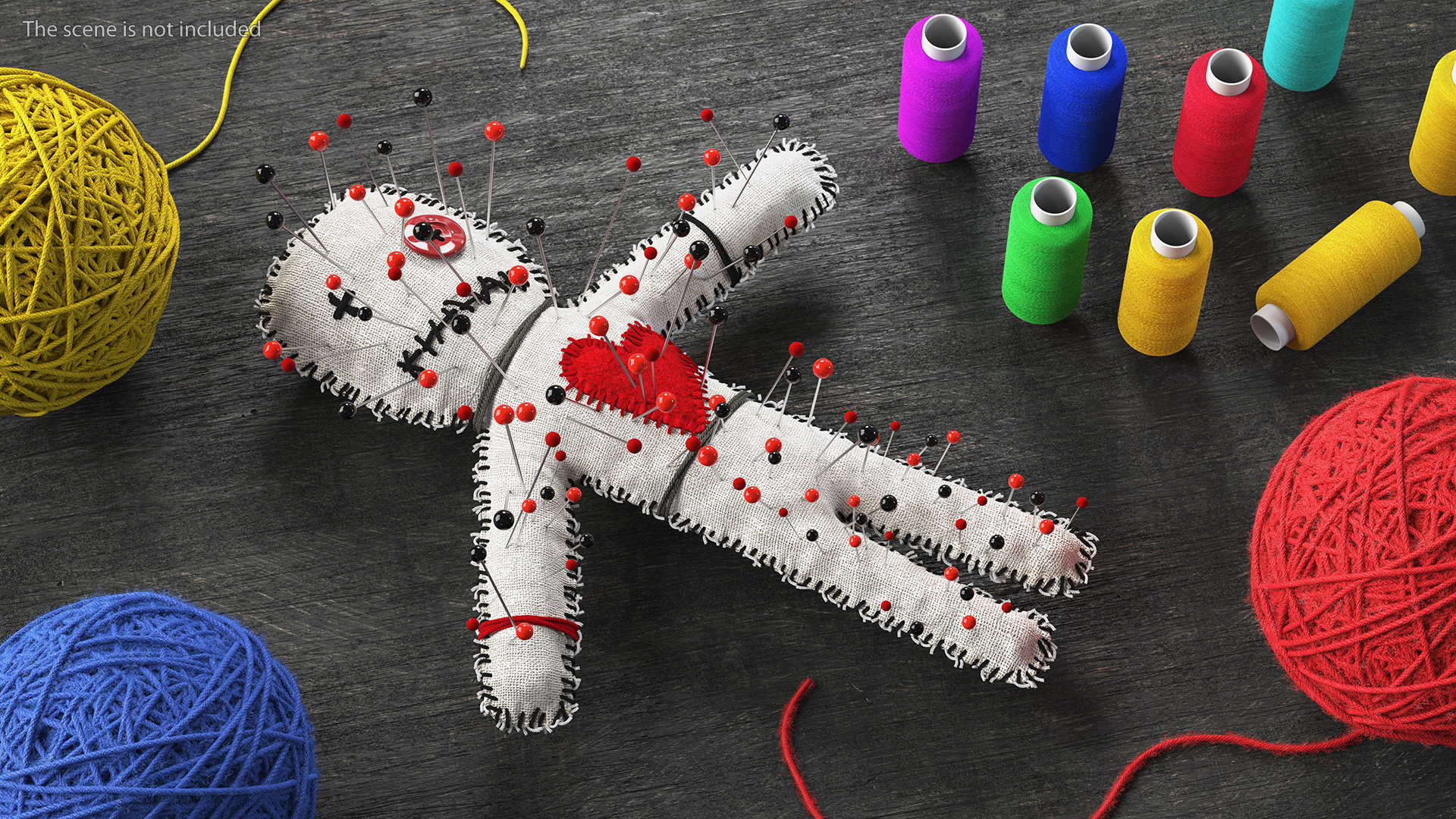 Voodoo Doll Needles 3D model