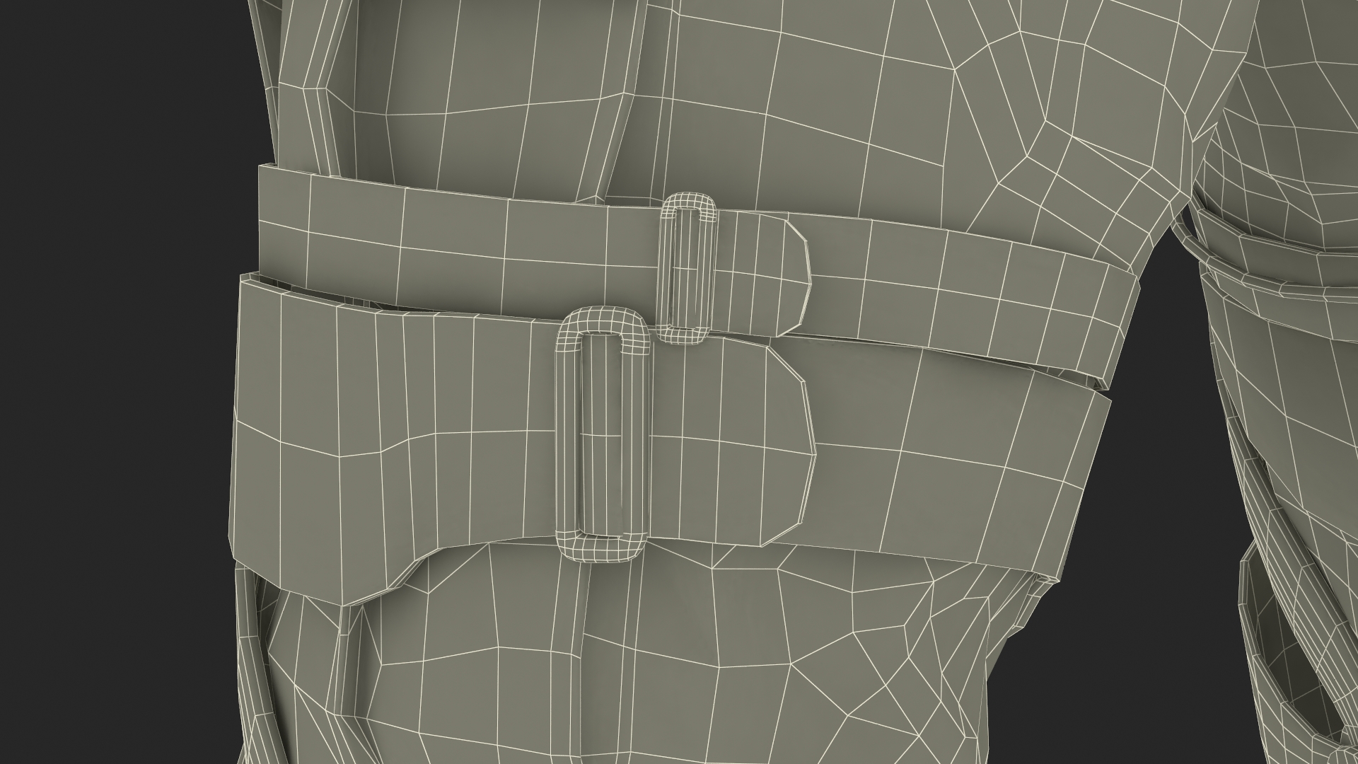 3D model Cyberpunk 2077 Geralt Character with Gun
