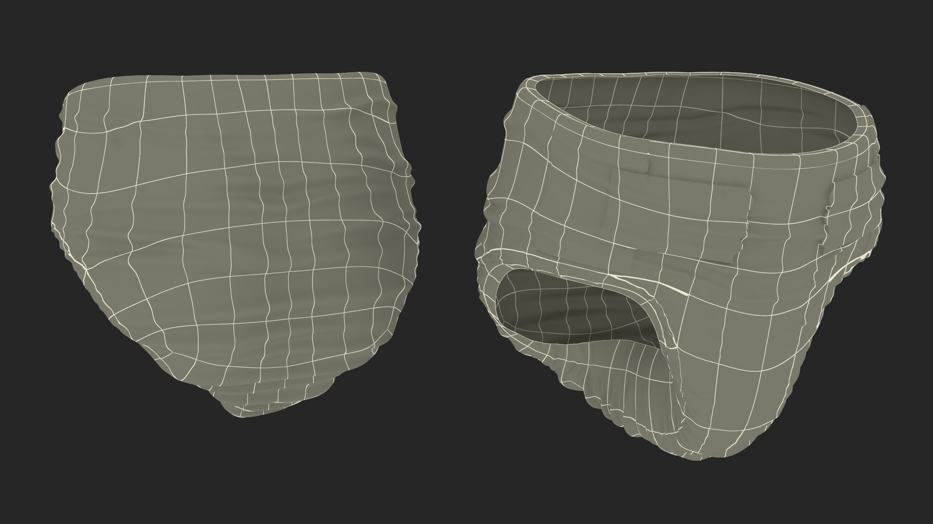 3D Diaper for Girls
