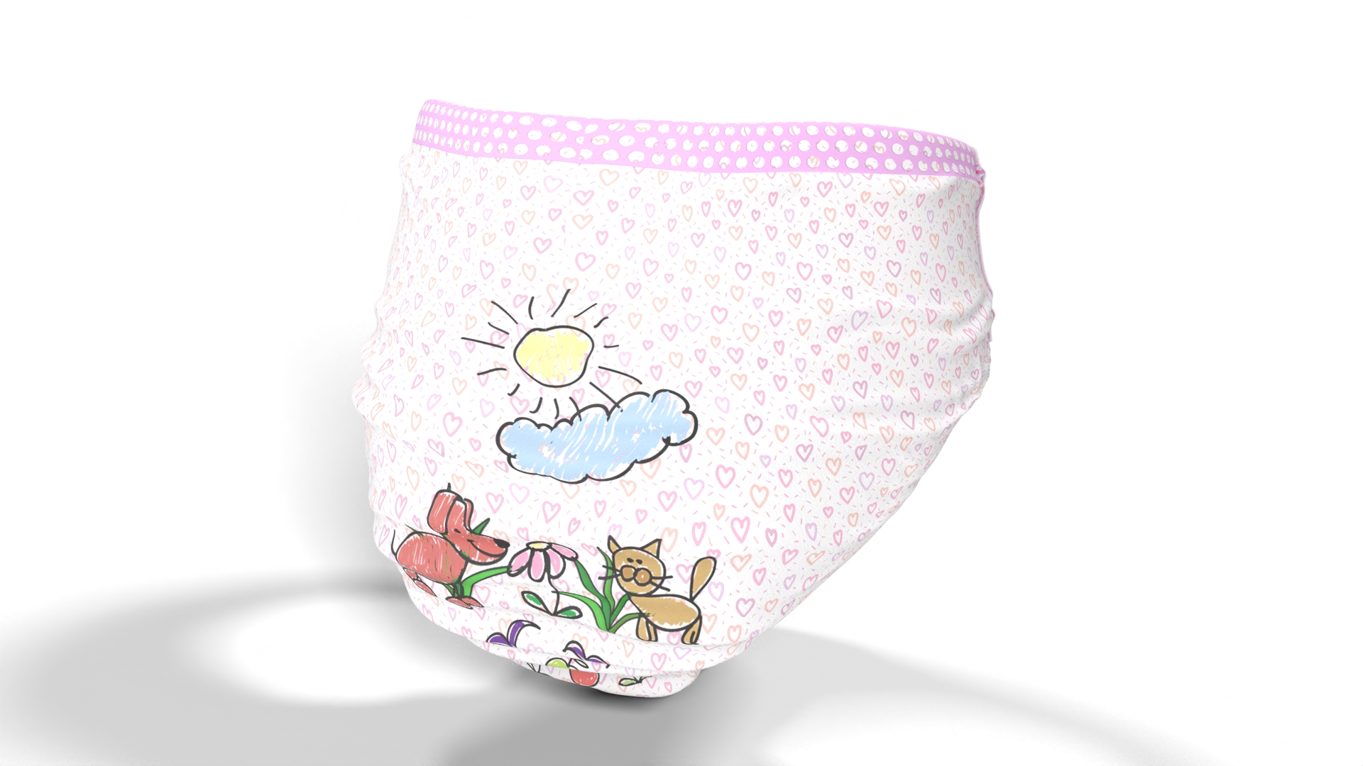 3D Diaper for Girls