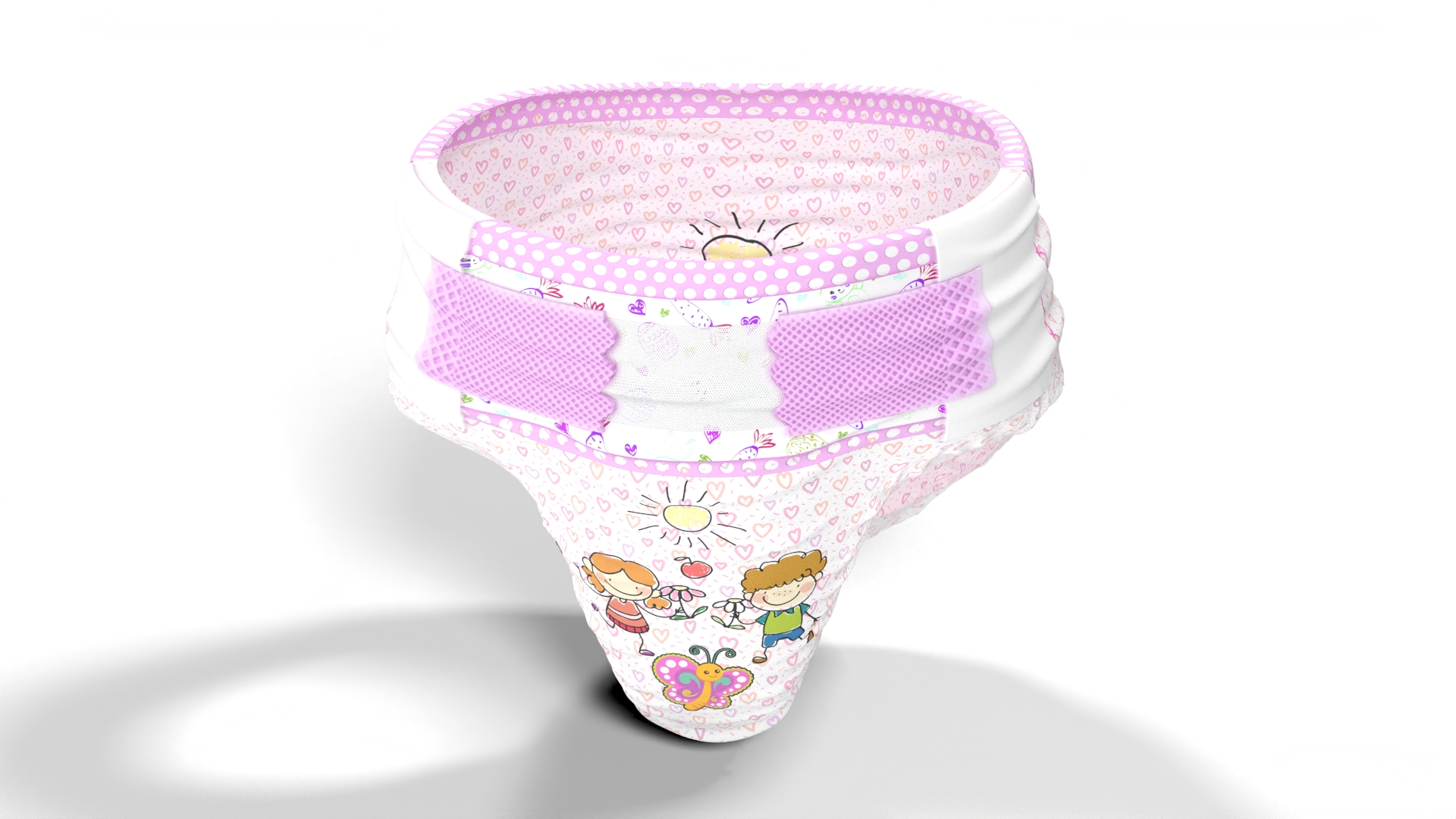 3D Diaper for Girls