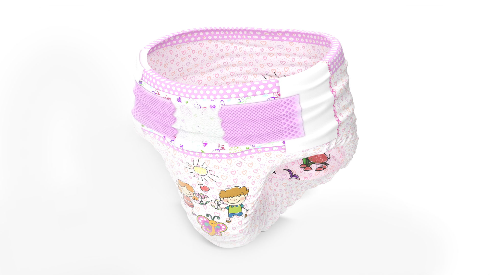 3D Diaper for Girls