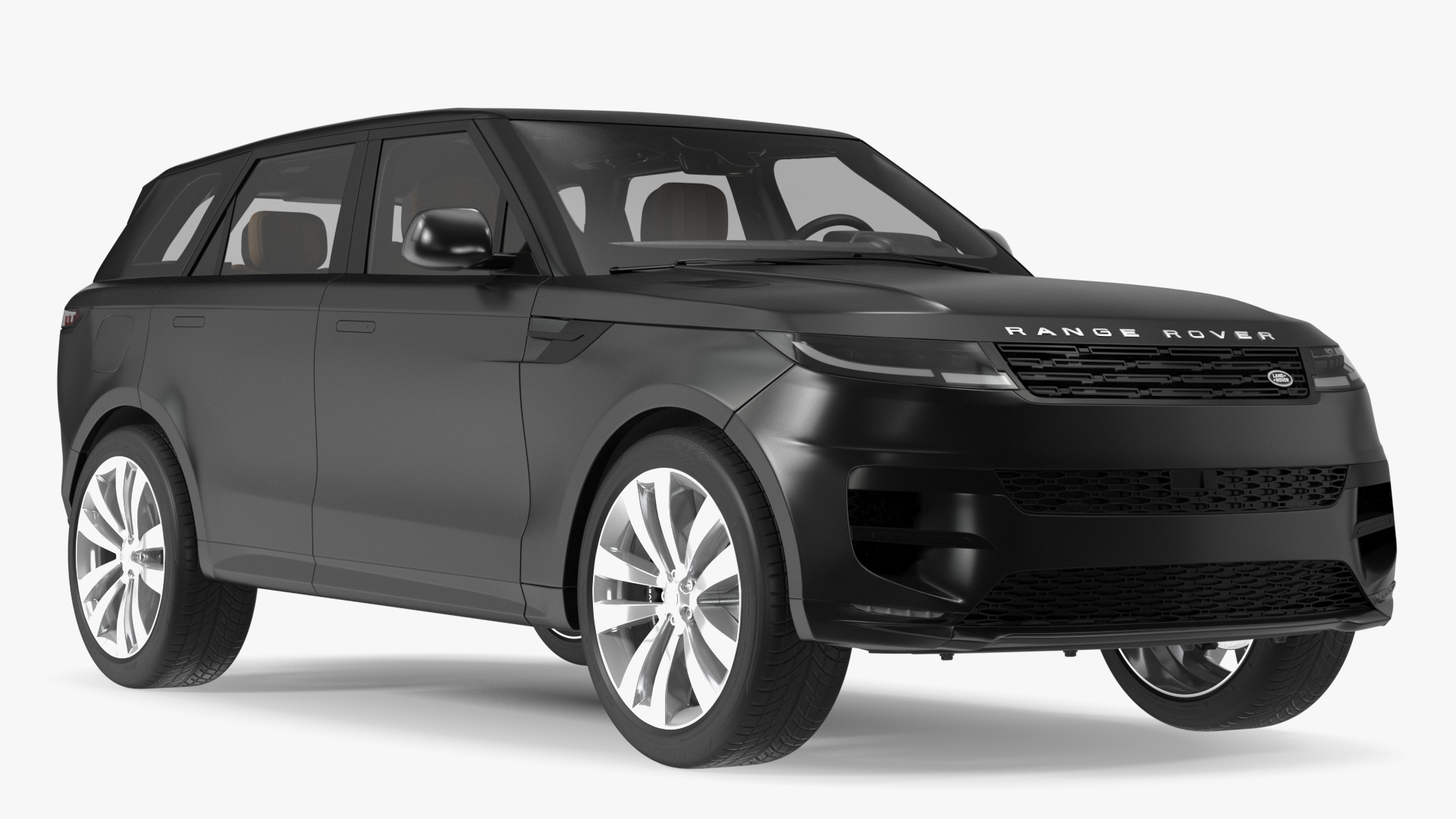 Range Rover Sport 2023 Black Simple Interior 3D model