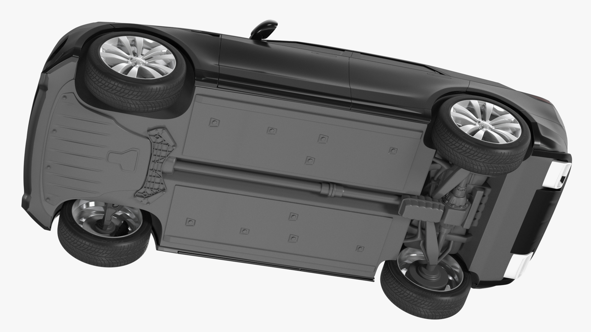Range Rover Sport 2023 Black Simple Interior 3D model
