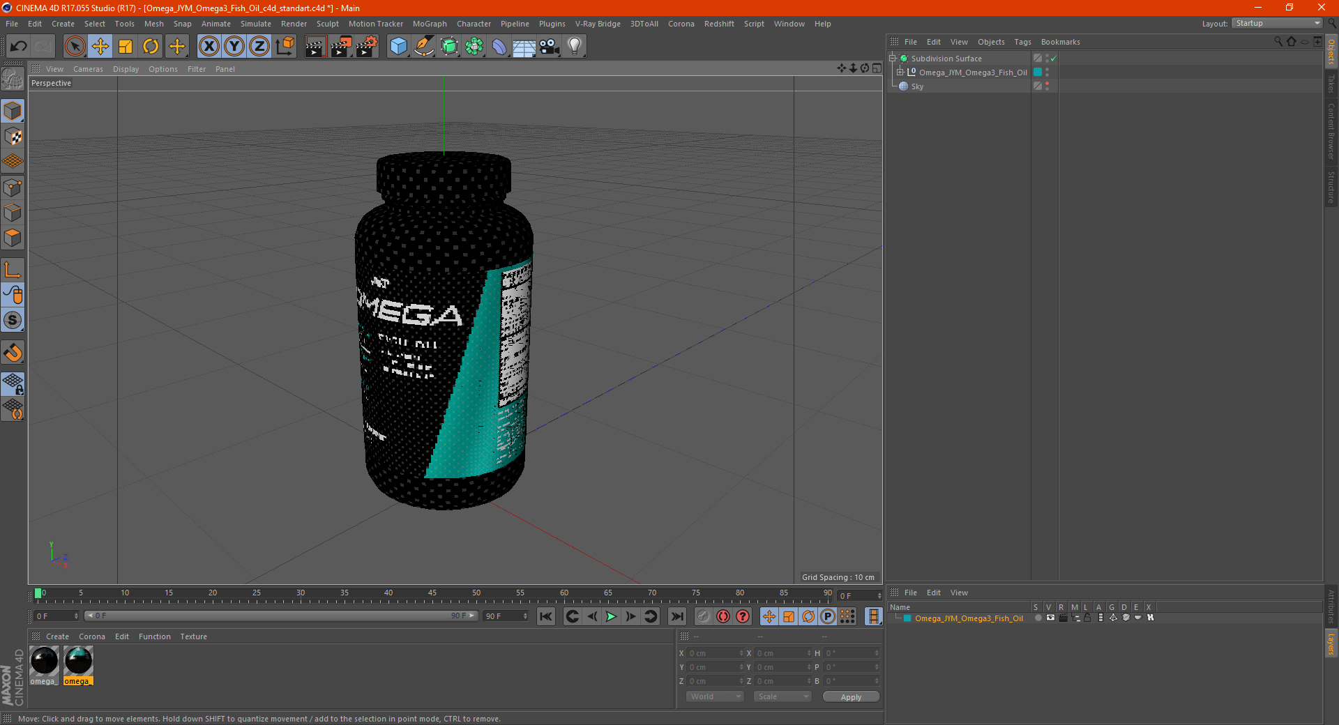 3D model Omega JYM Omega3 Fish Oil