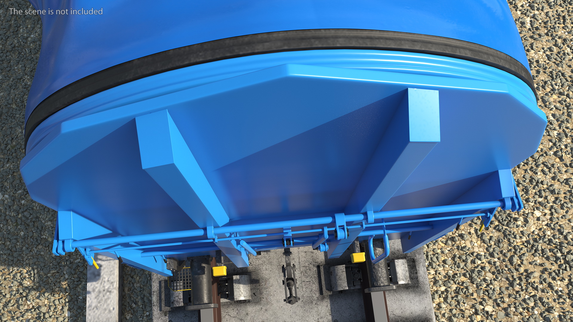 3D Tarpaulin Freight Wagon Opened Clear