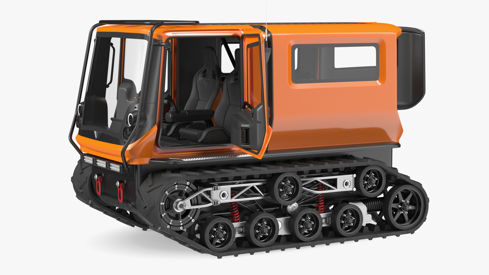 3D Polar Vehicle Venturi Antarctica Rigged for Maya model