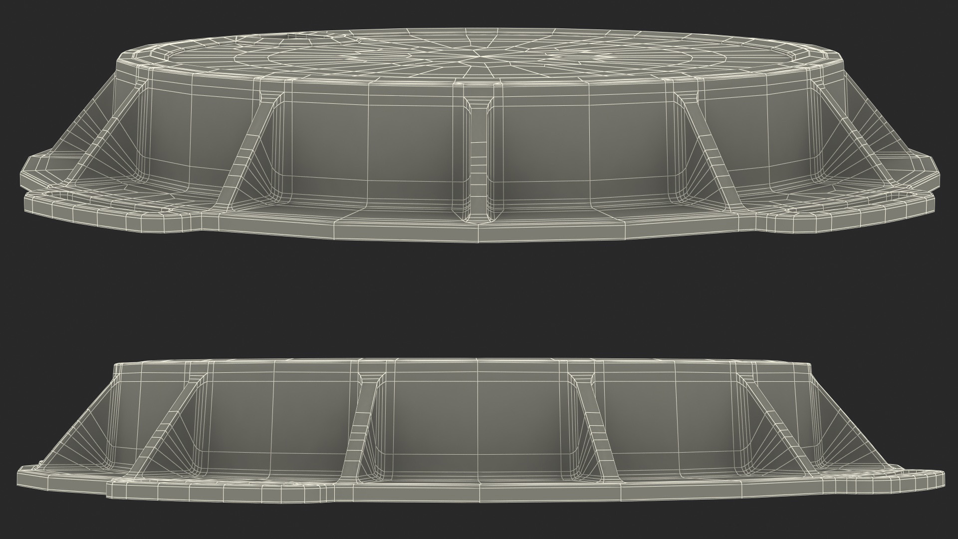 Fiberglass Manhole Black 3D model