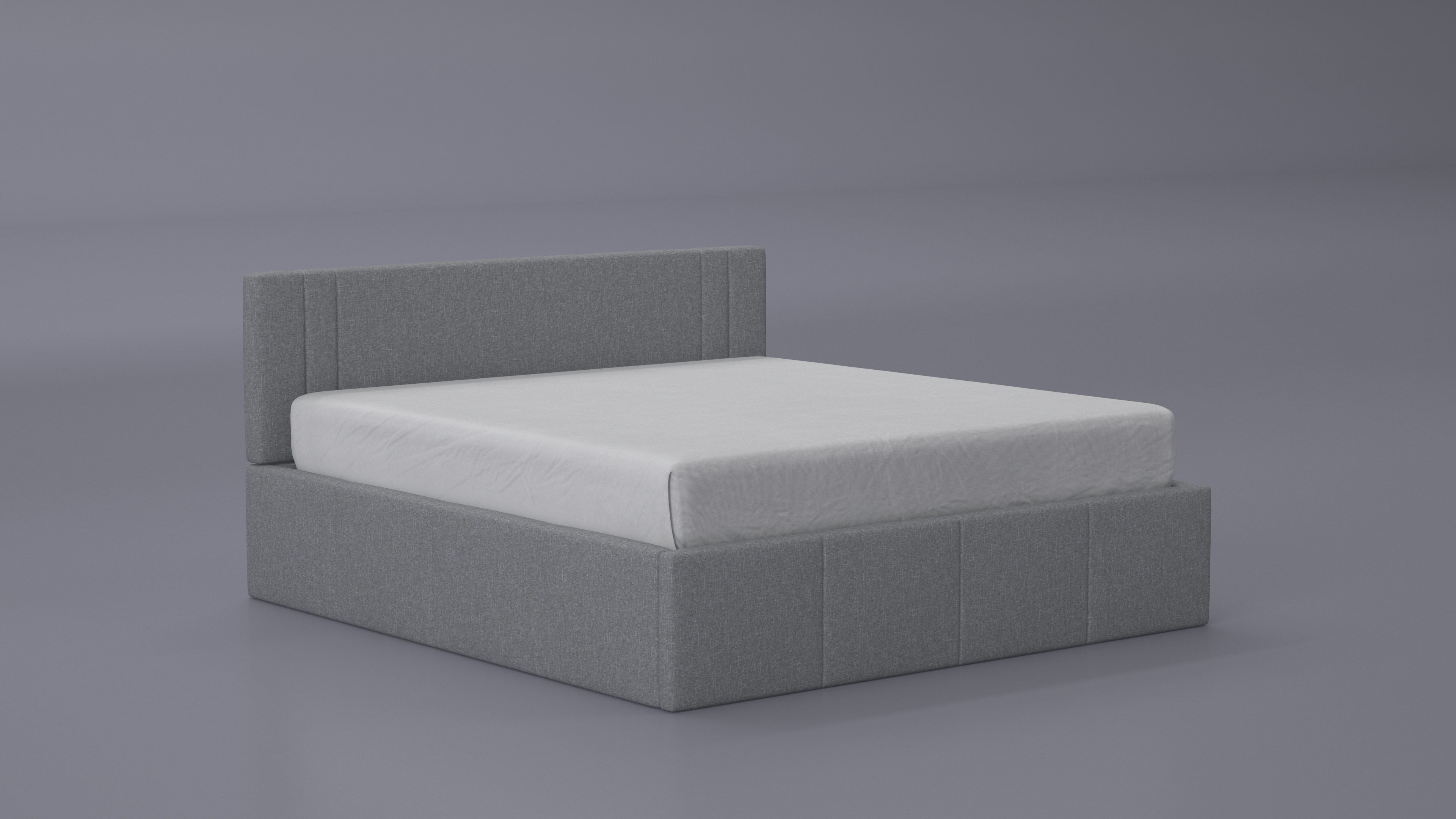 3D model Lifting Bed with Storage Function Rigged