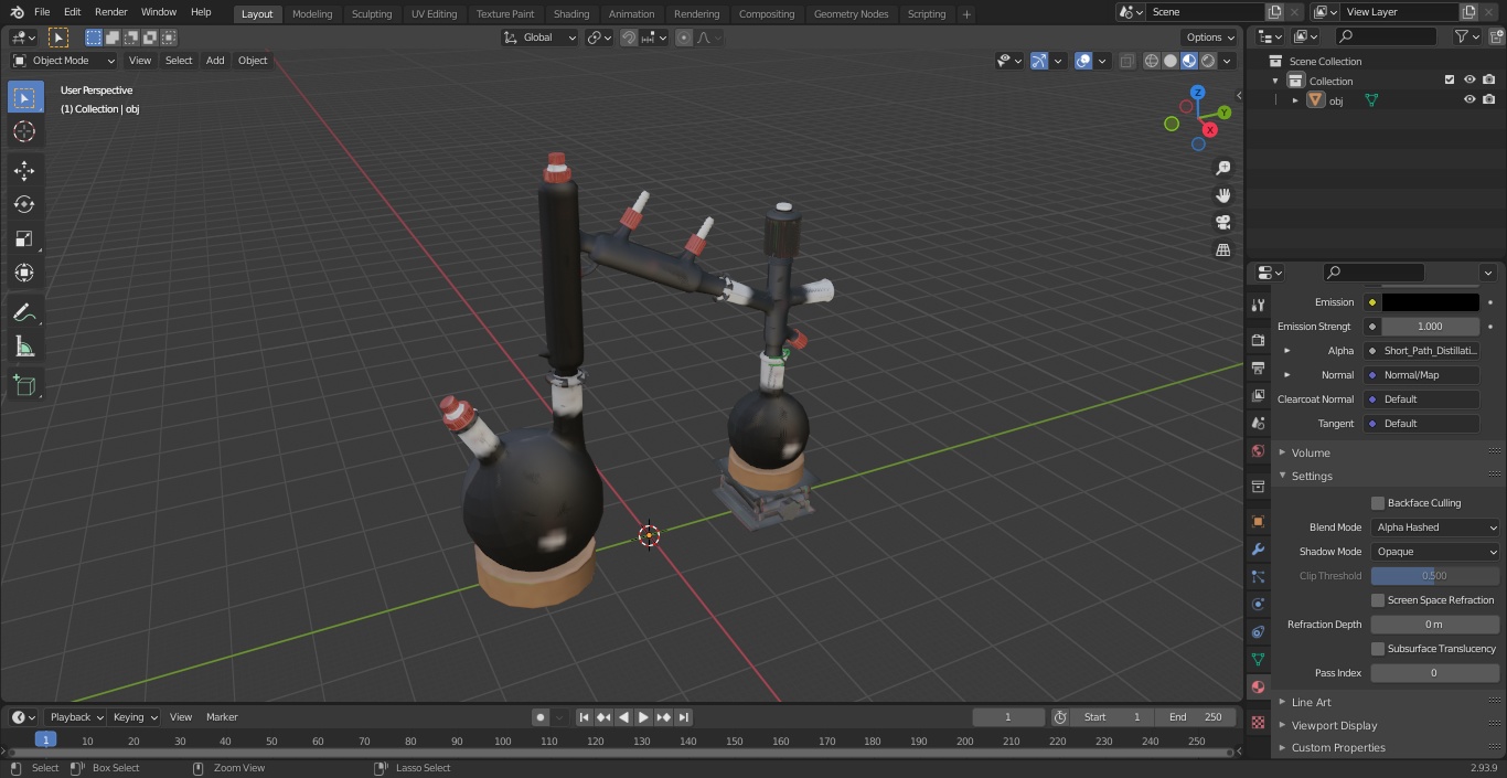 Short Path Distillation Kit 3D