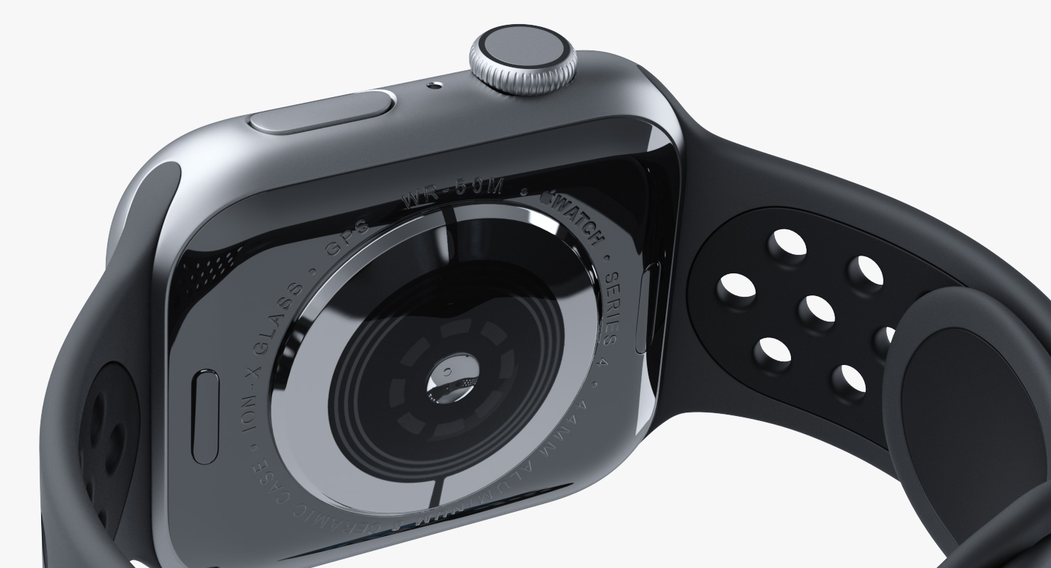 3D Apple Watch Series 4 Nike Black