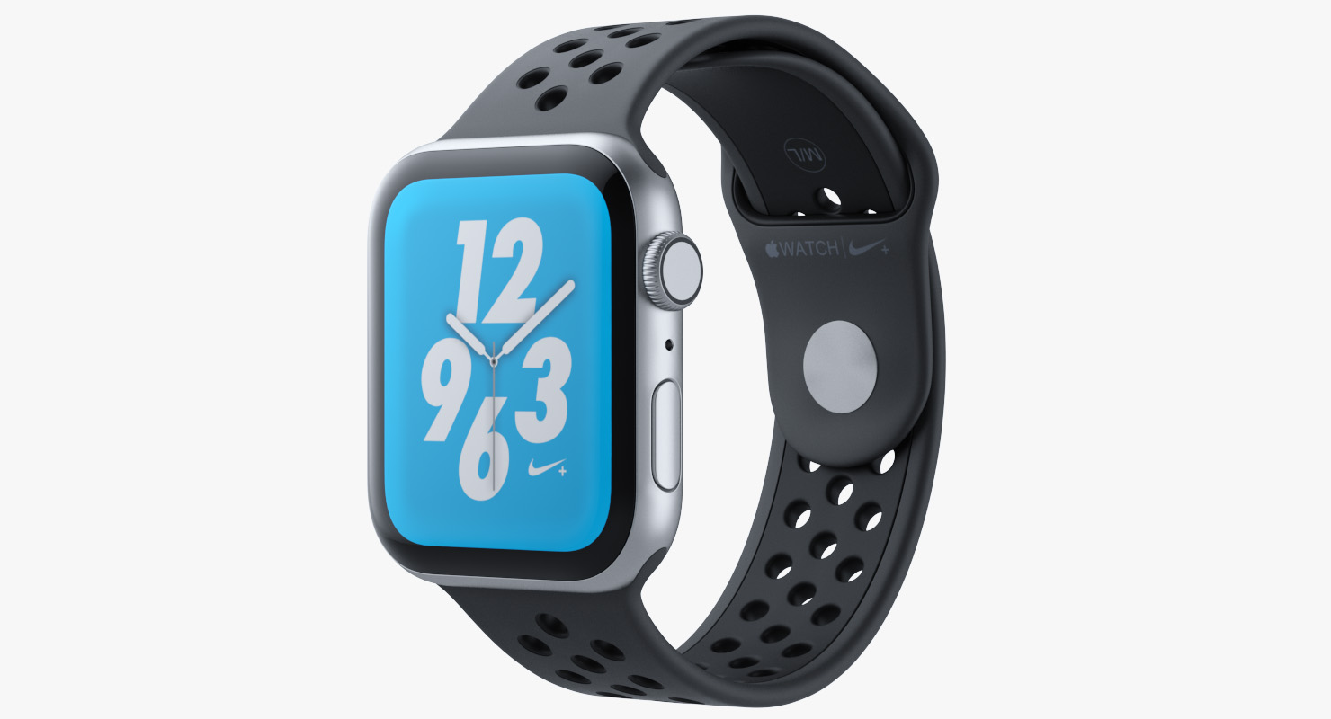3D Apple Watch Series 4 Nike Black