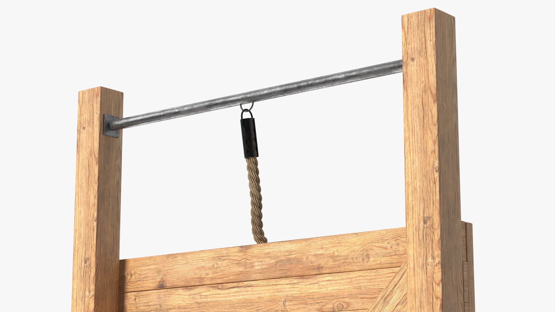 Obstacle Course Wall with Rope Old 3D model