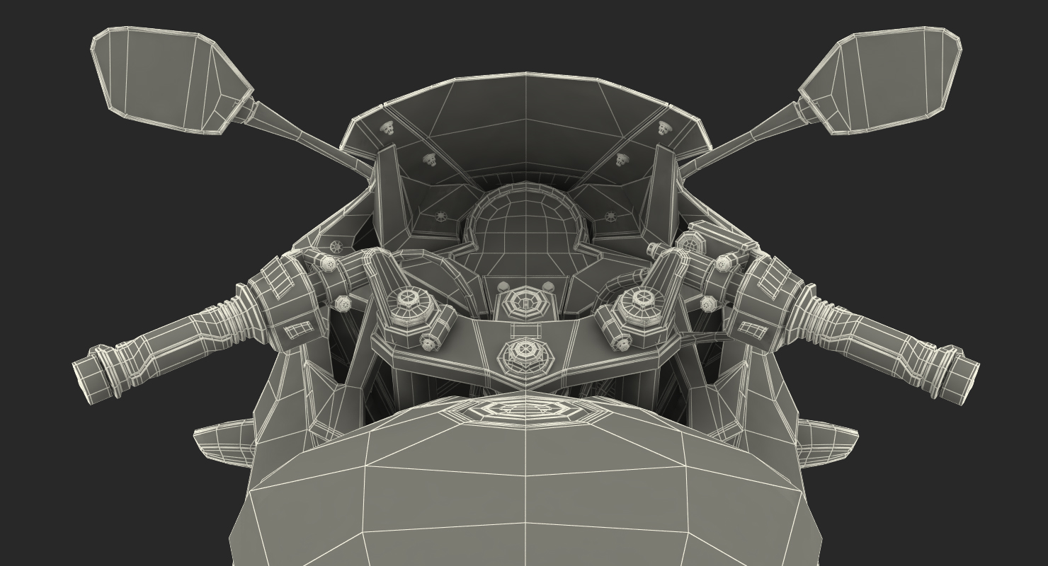 Lightweight Motorcycle Generic Rigged 3D