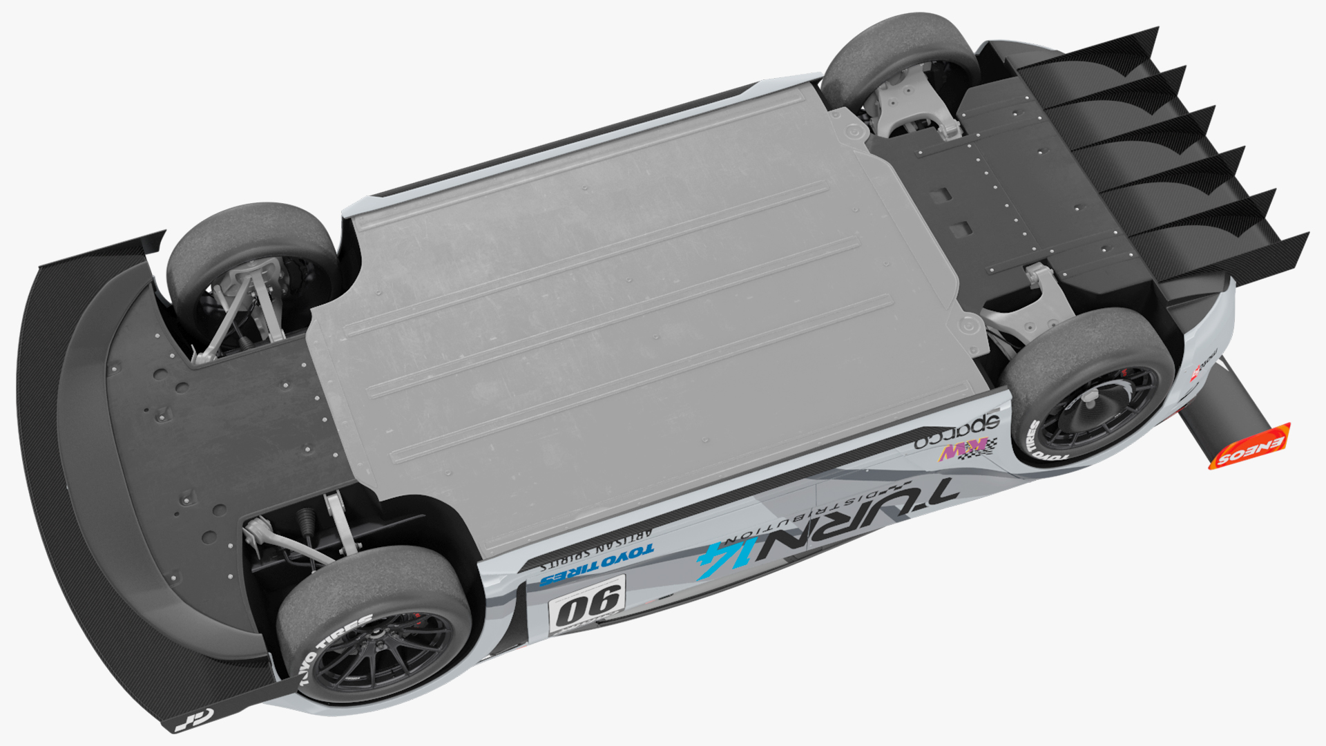 Tesla Model 3 Racing Car 3D model