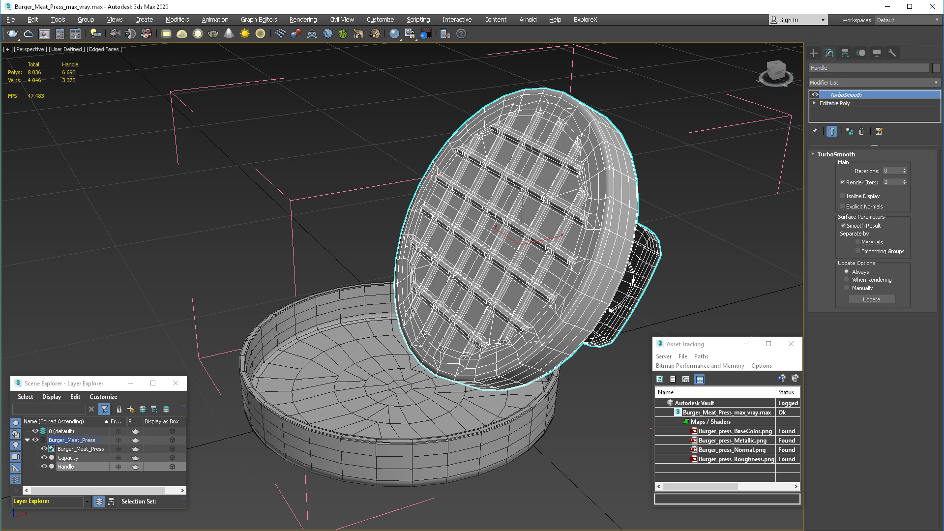 Burger Meat Press 3D